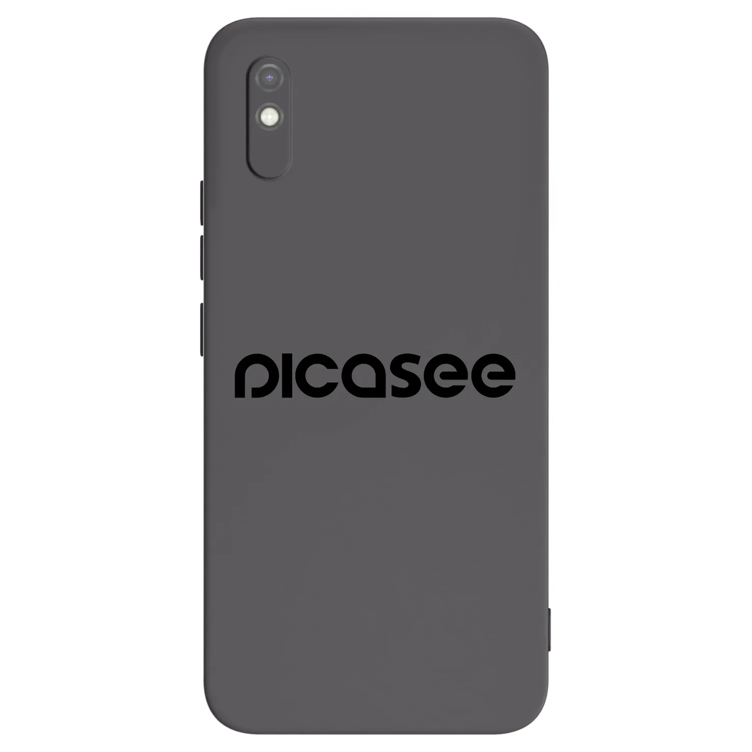 Picasee silikonowe czarne etui na Xiaomi Redmi 9AT - Picasee - new logo - black