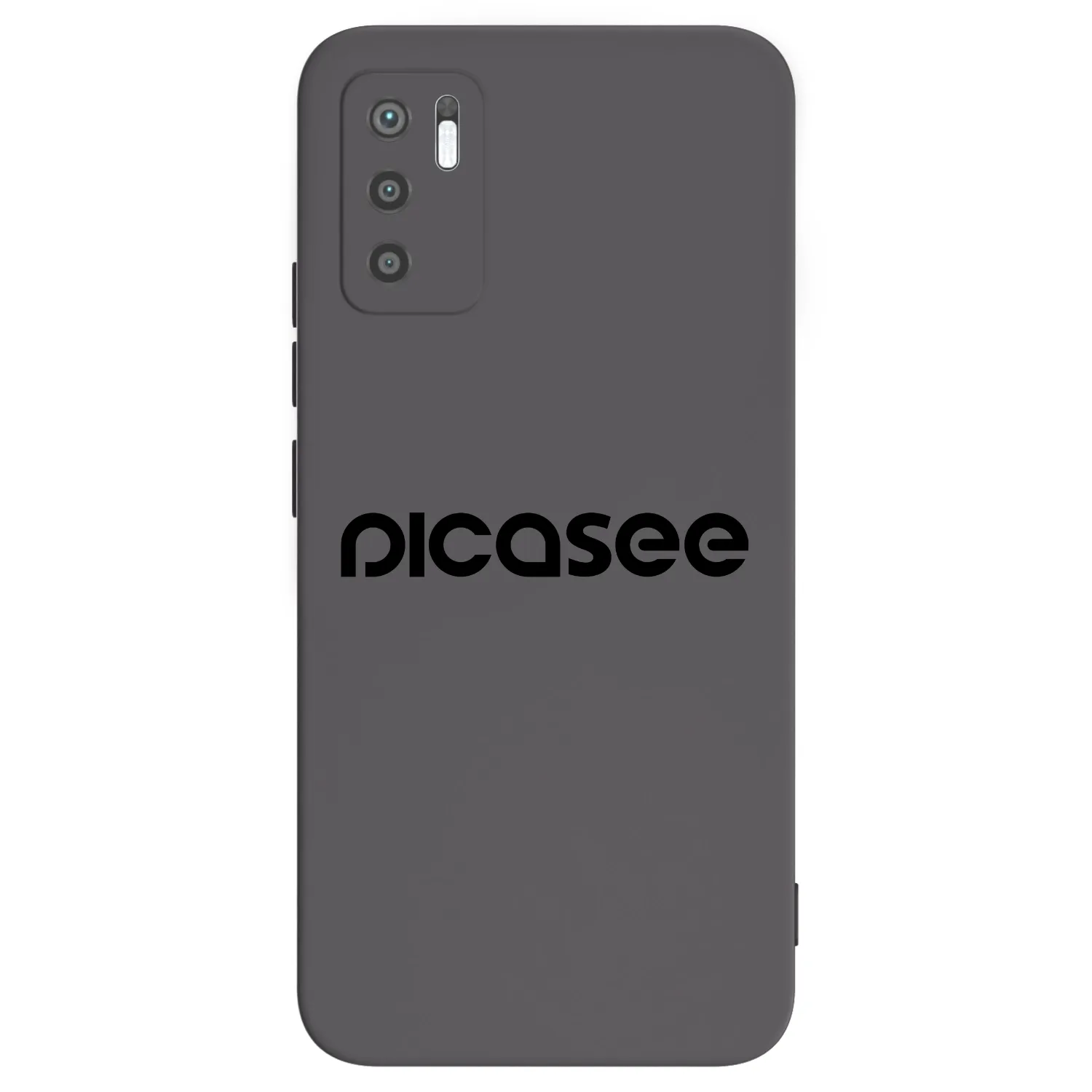 Picasee silikonowe czarne etui na Xiaomi Redmi Note 10 5G - Picasee - new logo - black