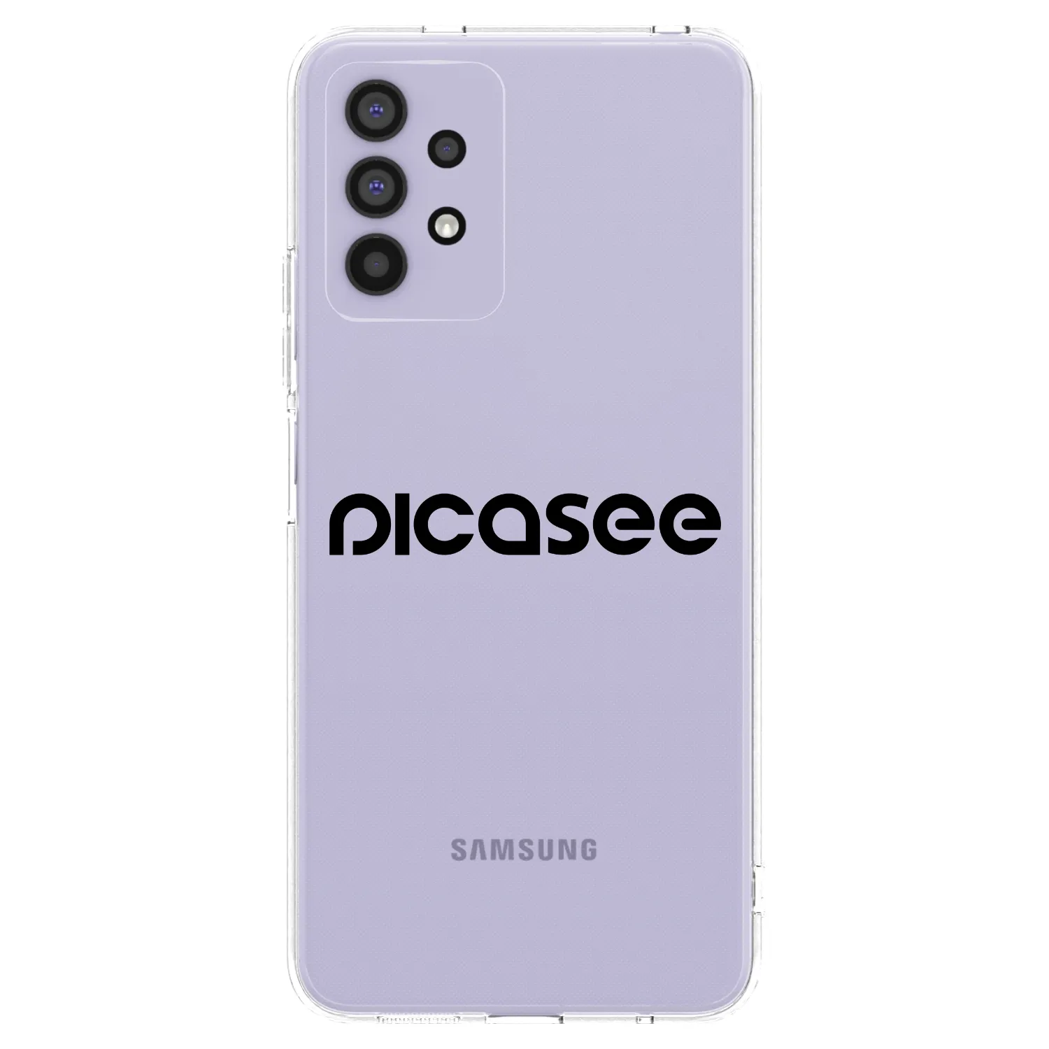 Picasee silikonowe przeźroczyste etui na Samsung Galaxy A32 4G SM-A325F - Picasee - new logo - black