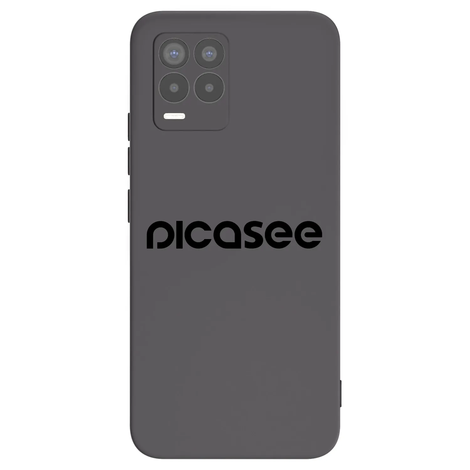 Picasee silikonowe czarne etui na Realme 8 Pro - Picasee - new logo - black