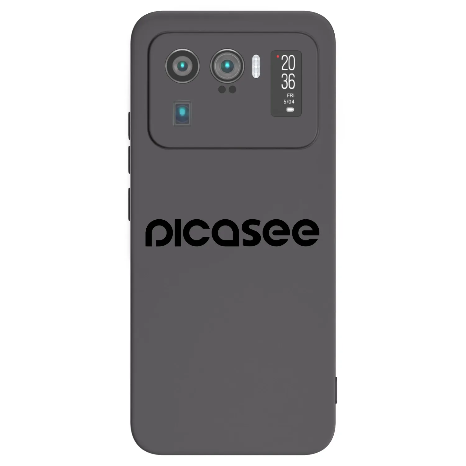 Picasee silikonowe czarne etui na Xiaomi Mi 11 Ultra - Picasee - new logo - black