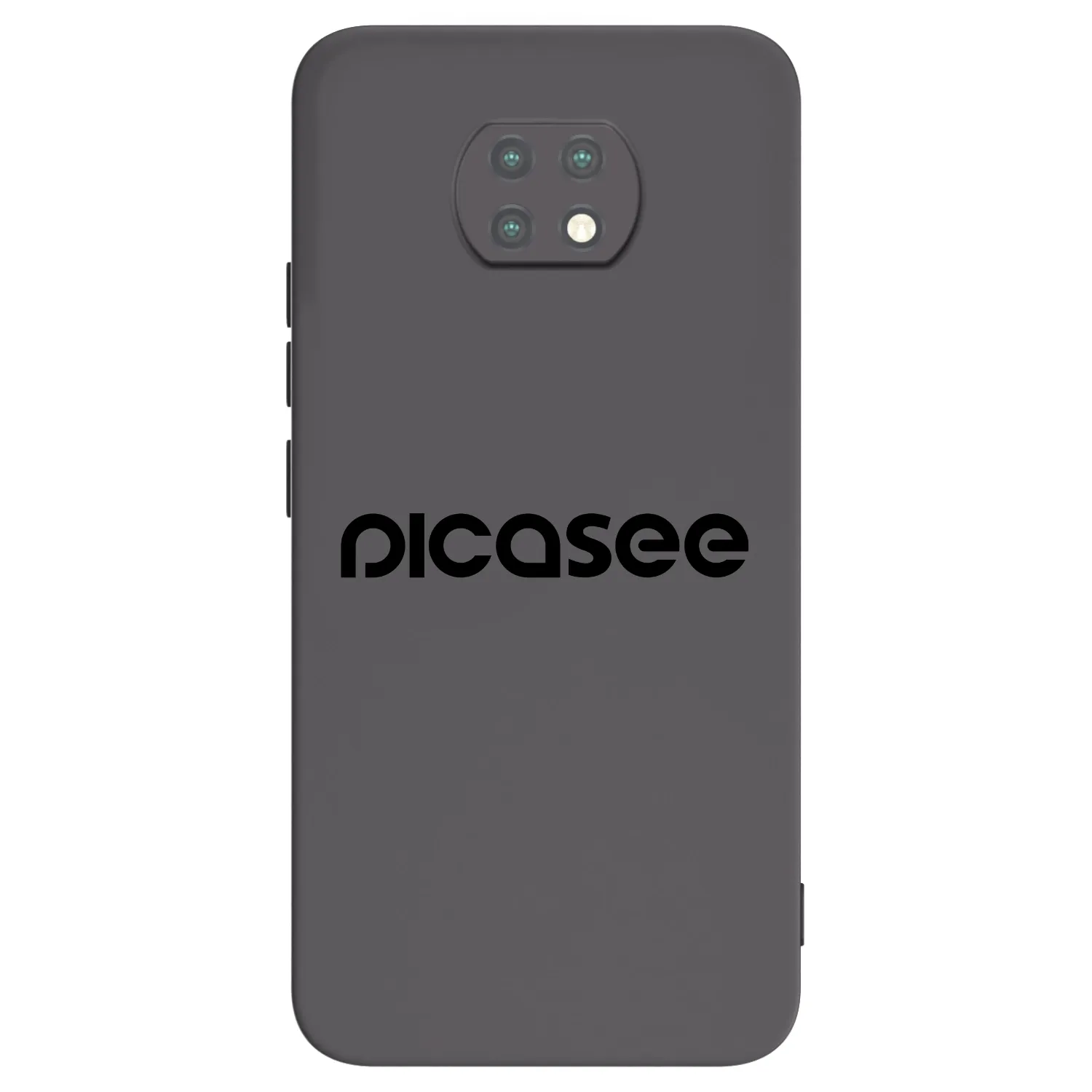 Picasee silikonowe czarne etui na Xiaomi Redmi Note 9T - Picasee - new logo - black