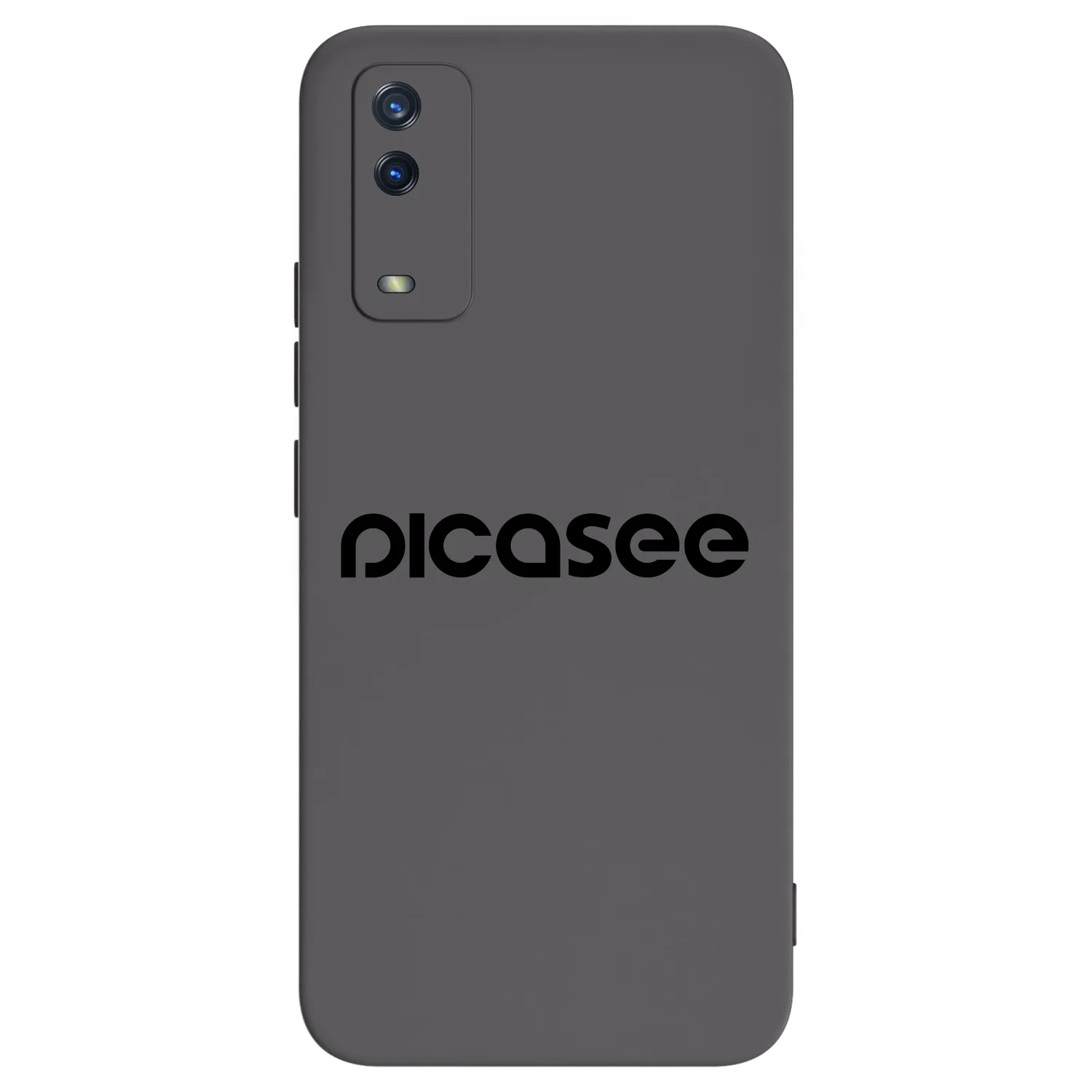 Picasee silikonowe czarne etui na Vivo Y11s - Picasee - new logo - black