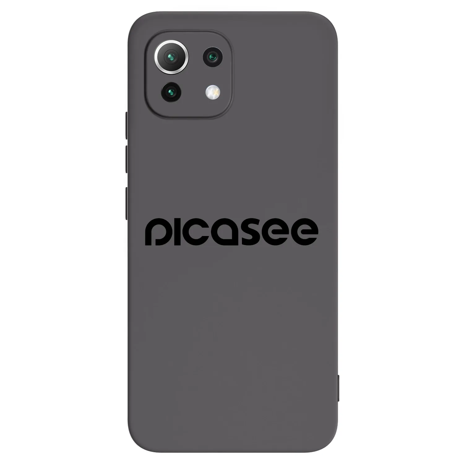 Picasee silikonowe czarne etui na Xiaomi 11 Lite 5G NE - Picasee - new logo - black