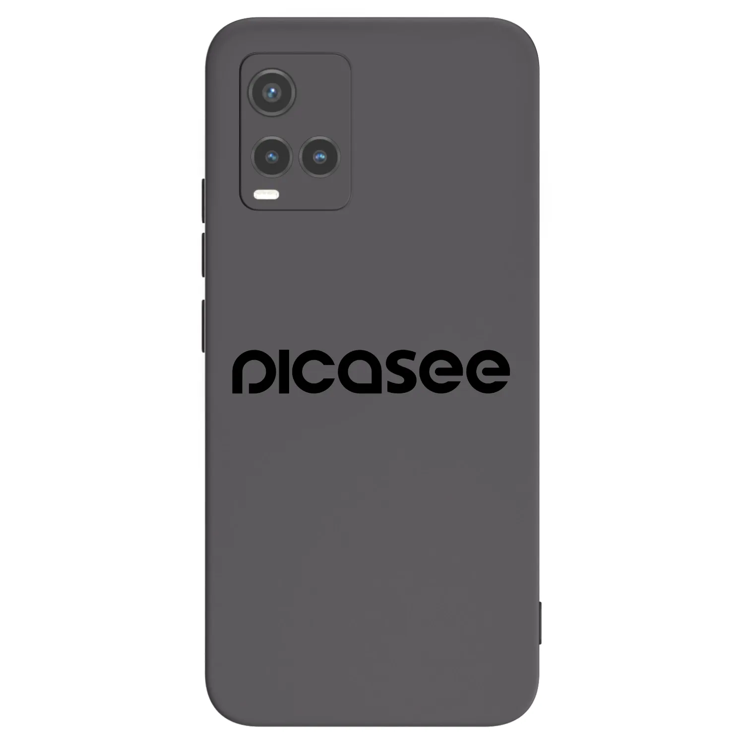 Picasee silikonowe czarne etui na Vivo Y33s - Picasee - new logo - black