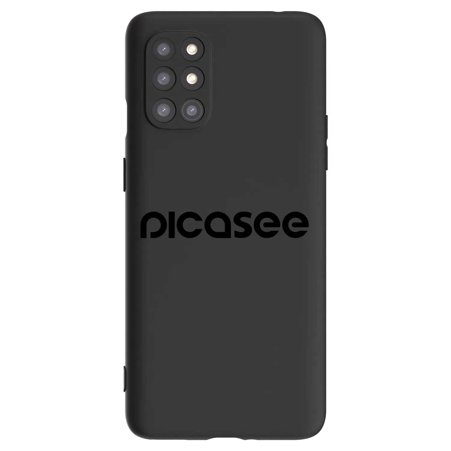 Picasee silikonowe czarne etui na OnePlus 8T - Picasee - new logo - black