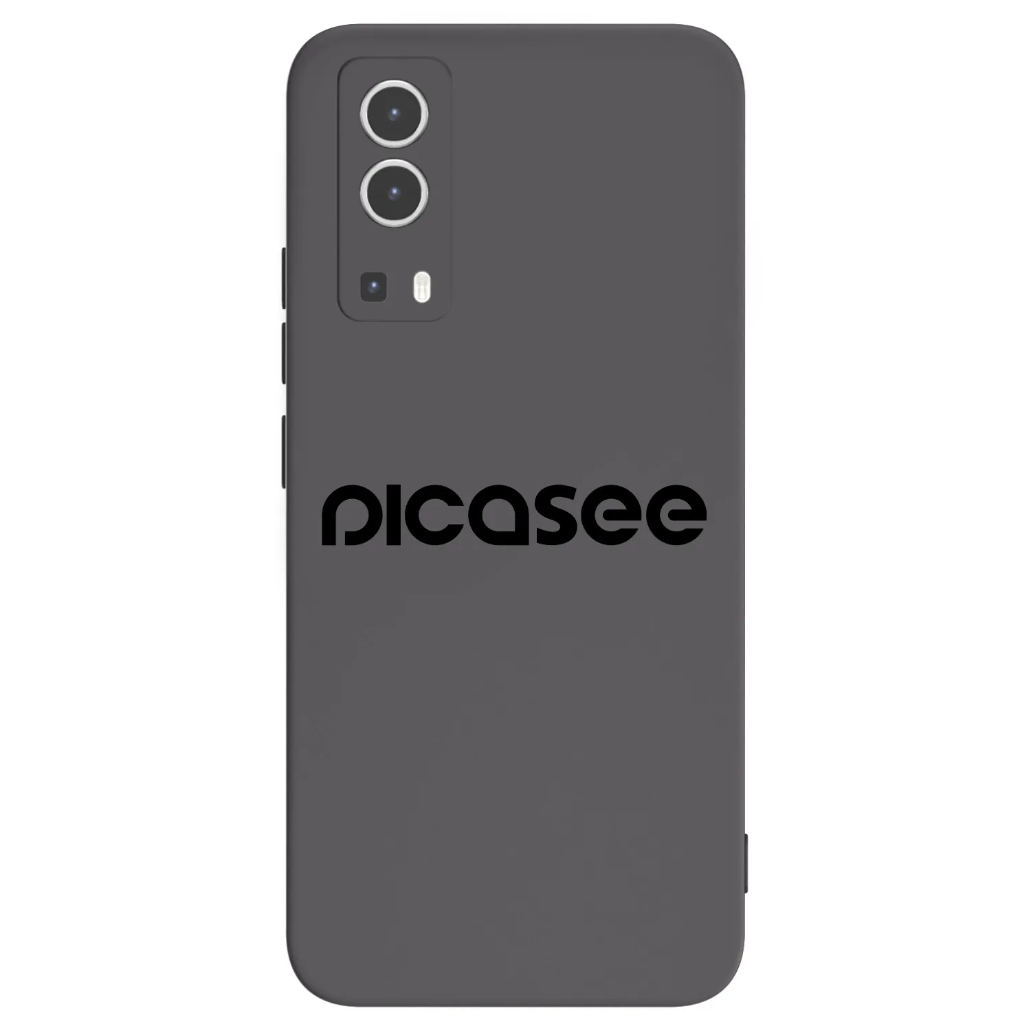 Picasee silikonowe czarne etui na Vivo Y72 5G - Picasee - new logo - black