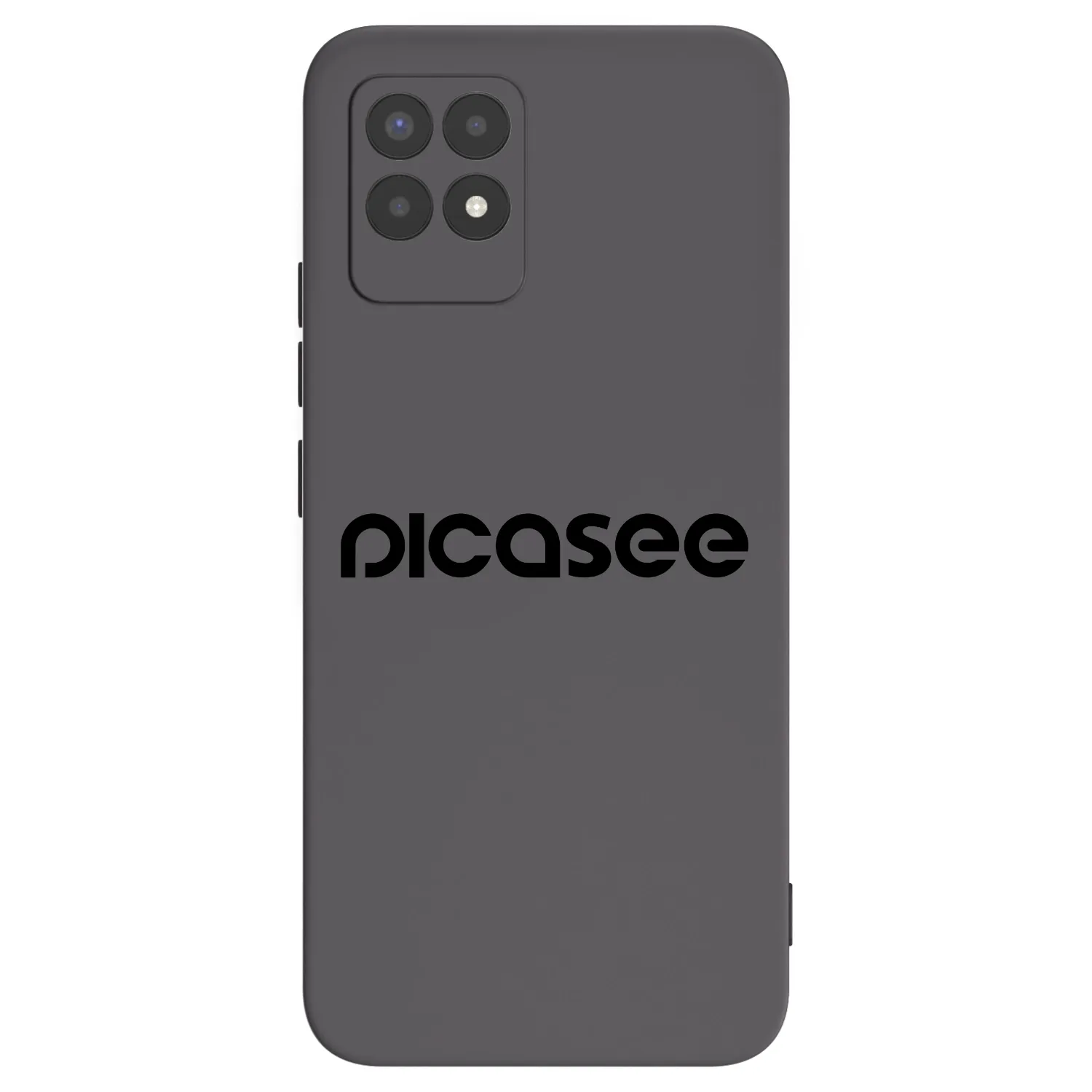 Picasee silikonowe czarne etui na Realme 8i - Picasee - new logo - black
