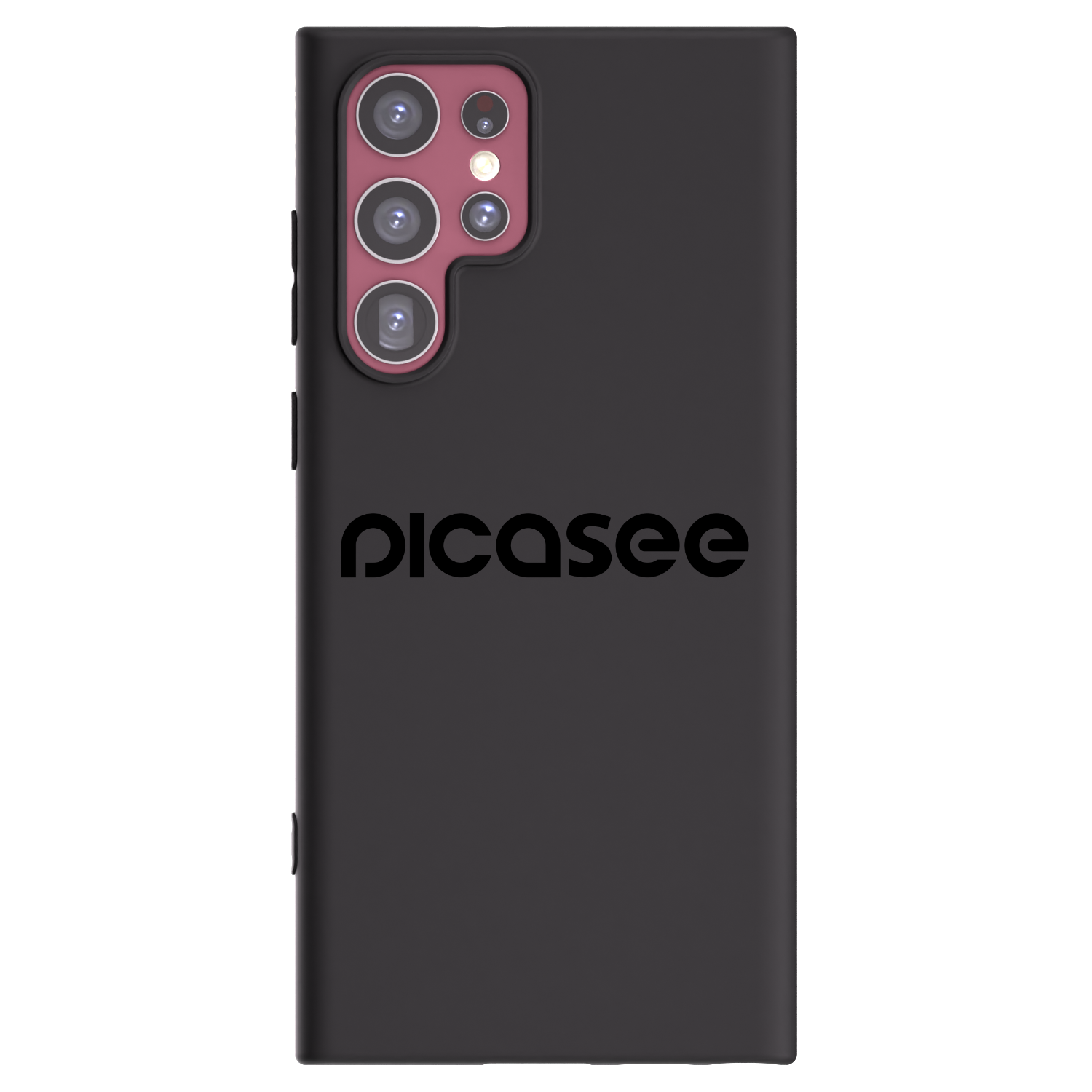 Picasee silikonowe czarne etui na Samsung Galaxy S22 Ultra 5G - Picasee - new logo - black