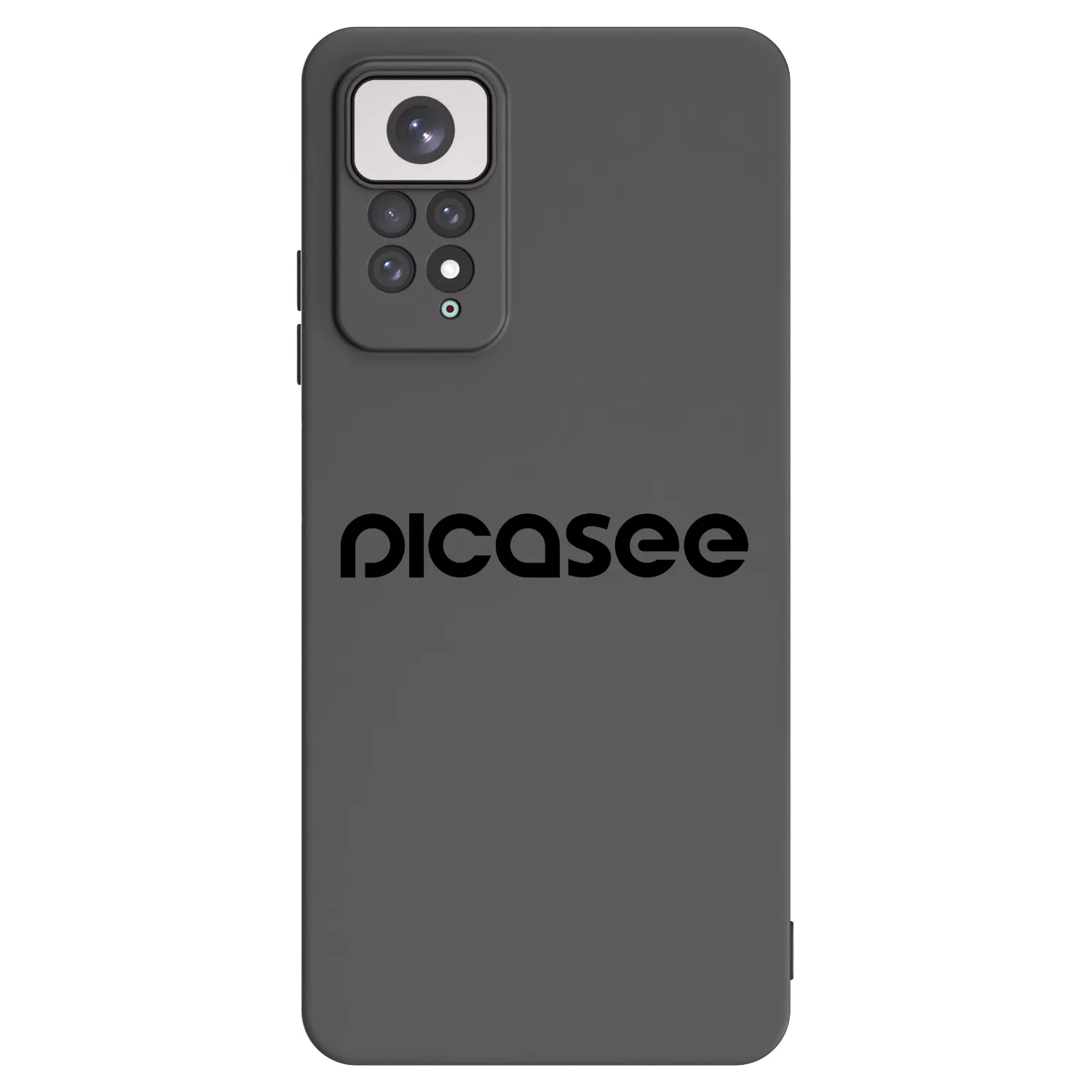Picasee silikonowe czarne etui na Xiaomi Redmi Note 11 - Picasee - new logo - black