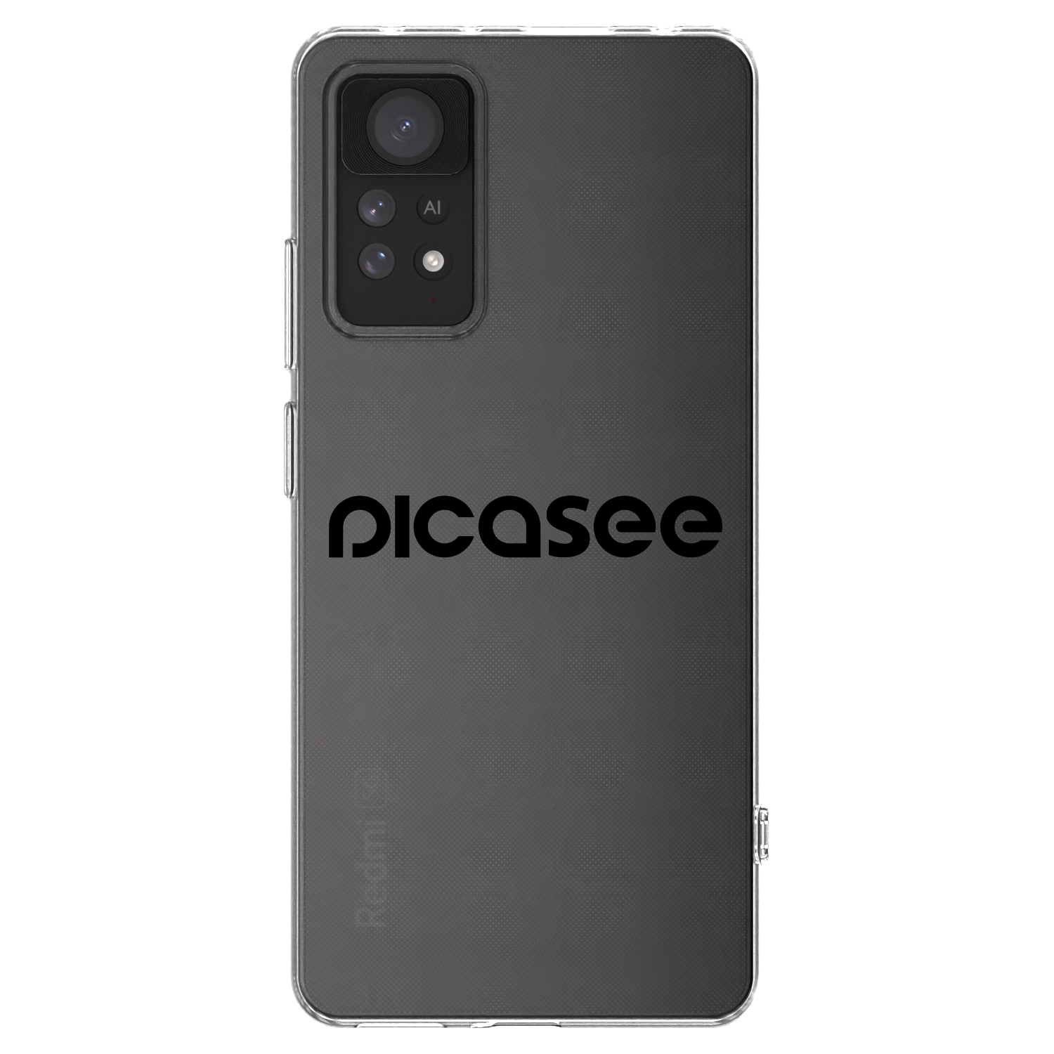 Picasee silikonowe przeźroczyste etui na Xiaomi Redmi Note 11 Pro 5G - Picasee - new logo - black