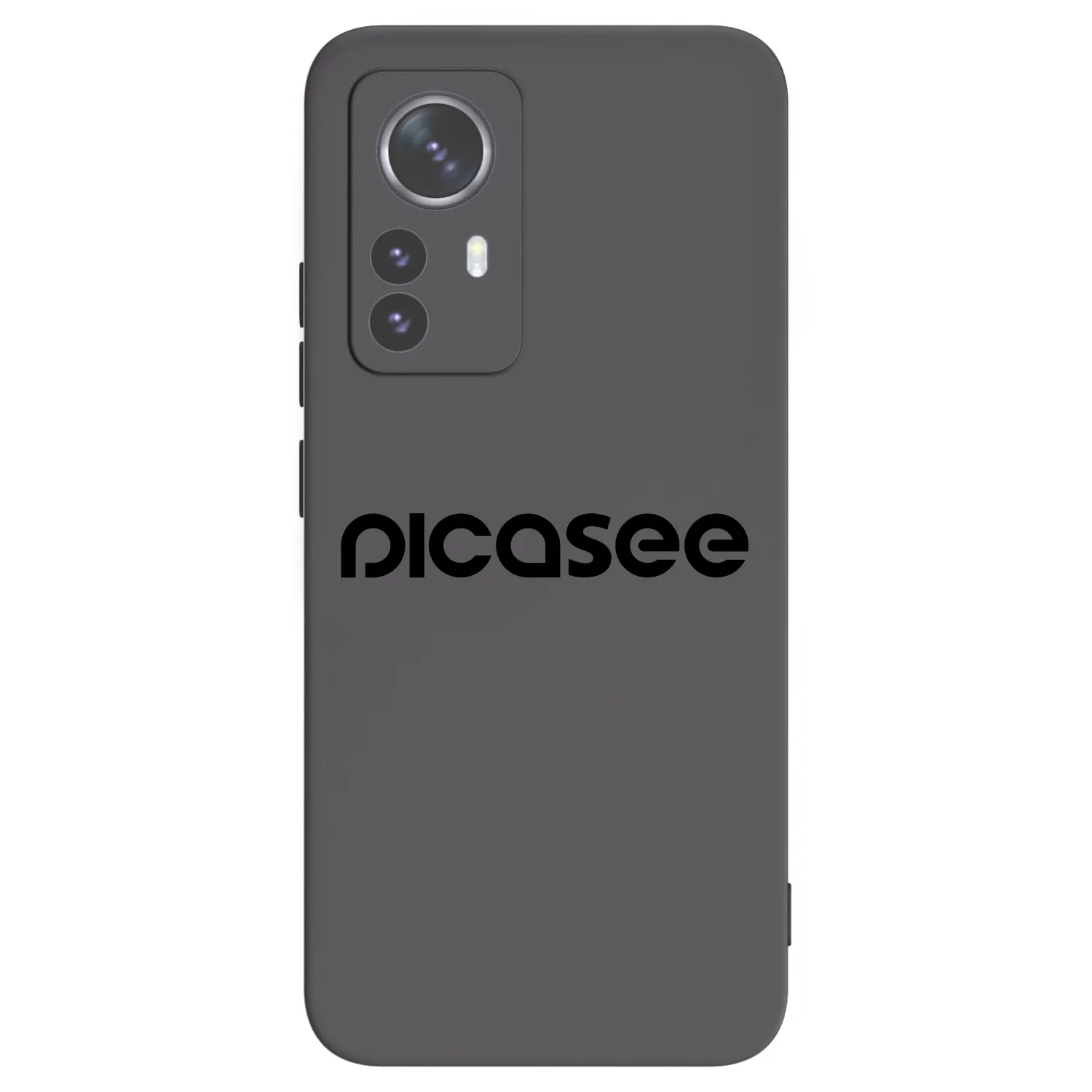 Picasee silikonowe czarne etui na Xiaomi 12 Pro - Picasee - new logo - black