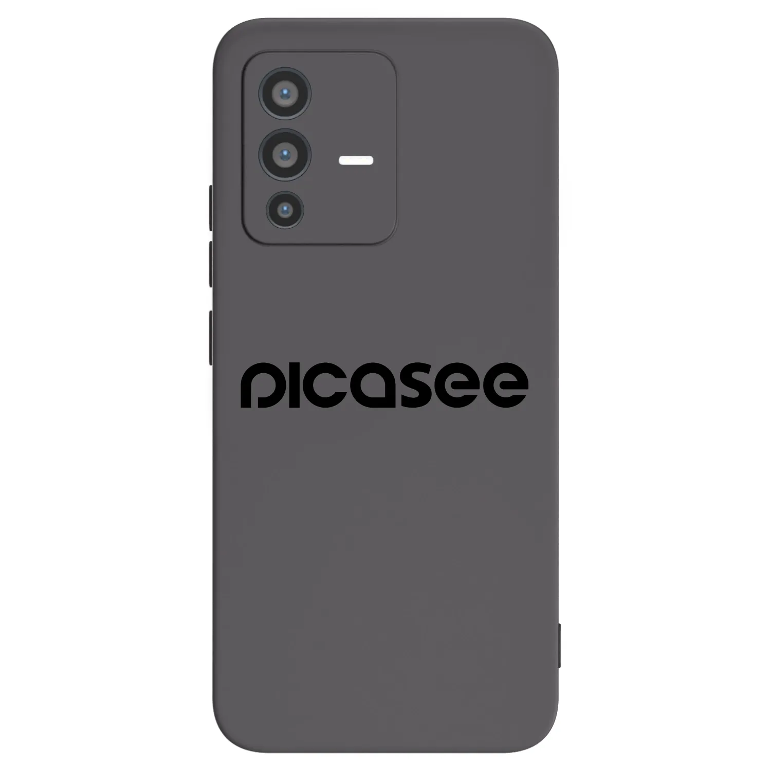 Picasee silikonowe czarne etui na Vivo V23 5G - Picasee - new logo - black