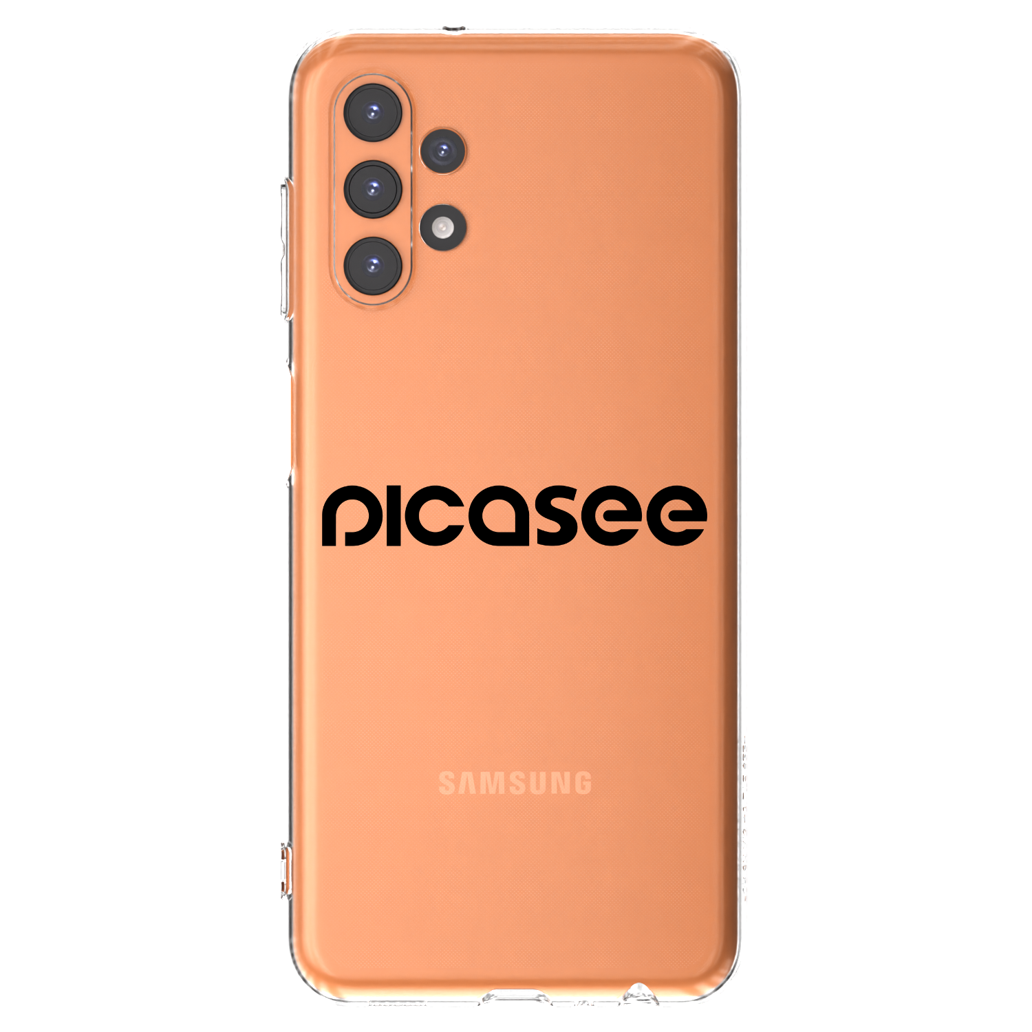 Picasee silikonowe przeźroczyste etui na Samsung Galaxy A13 4G A135 - Picasee - new logo - black