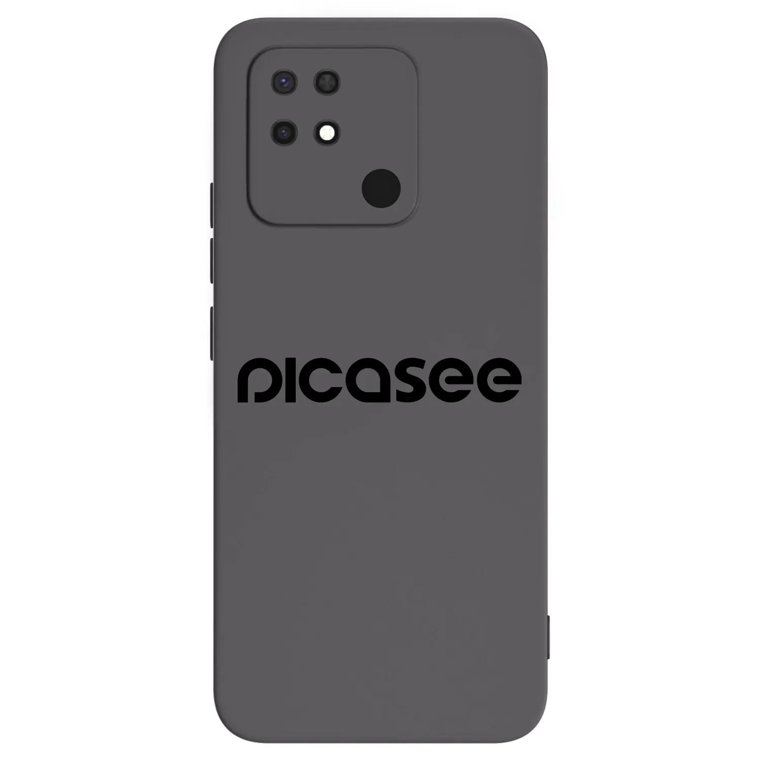 Picasee silikonowe czarne etui na Xiaomi Redmi 10C - Picasee - new logo - black