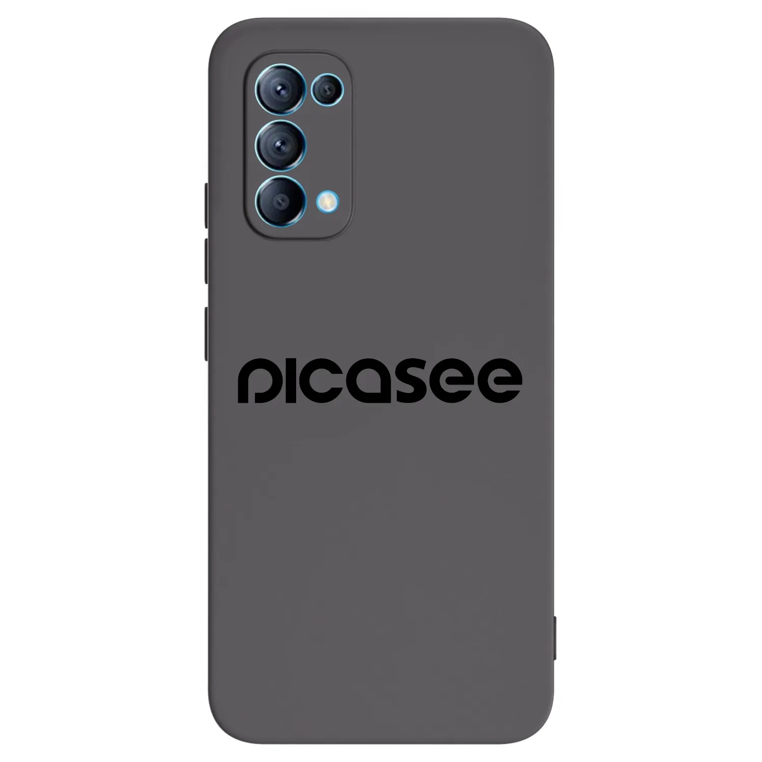 Picasee silikonowe czarne etui na OPPO Reno 5 5G - Picasee - new logo - black