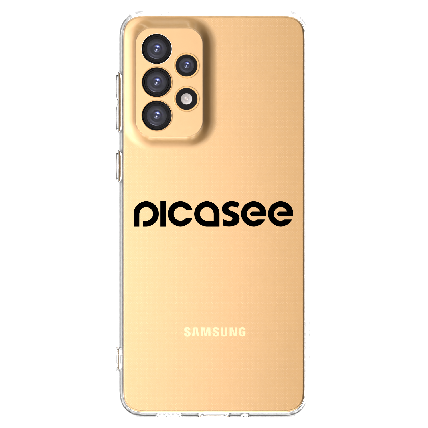Picasee silikonowe przeźroczyste etui na Samsung Galaxy A33 5G A336 - Picasee - new logo - black