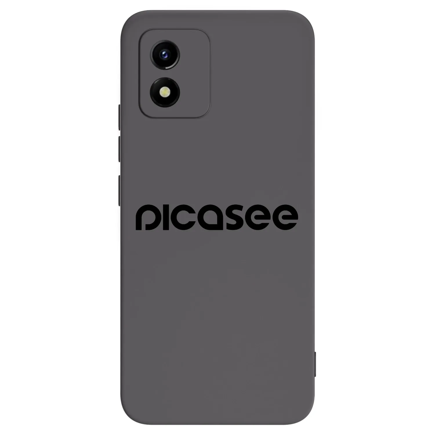 Picasee silikonowe czarne etui na Vivo Y01 - Picasee - new logo - black