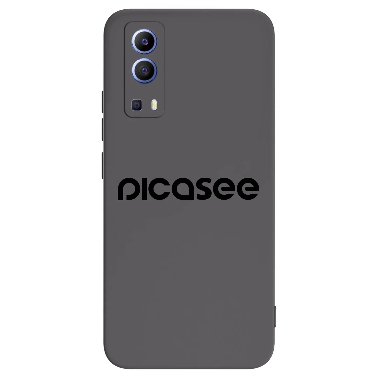 Picasee silikonowe czarne etui na Vivo Y52 5G - Picasee - new logo - black