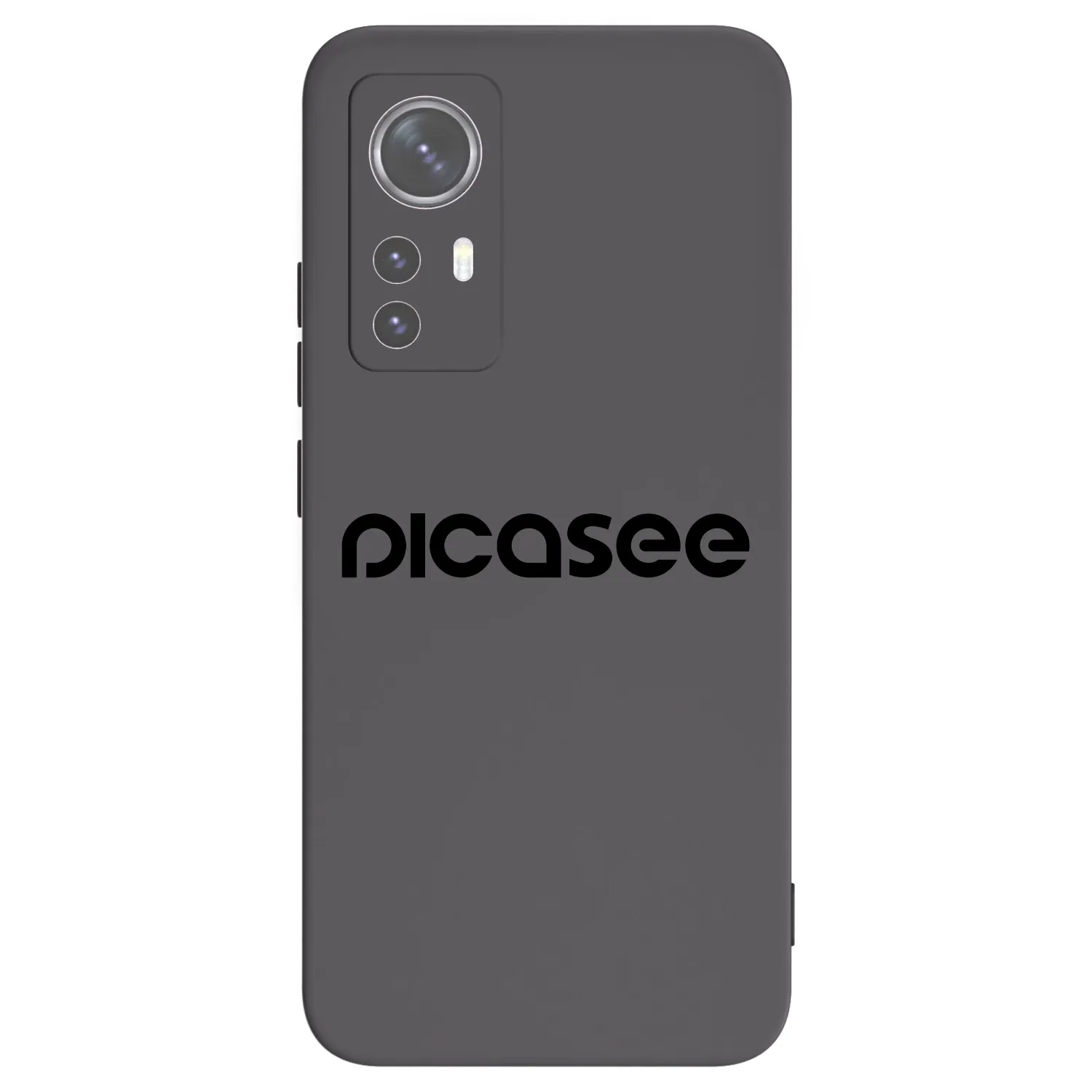 Picasee silikonowe czarne etui na Xiaomi 12X - Picasee - new logo - black