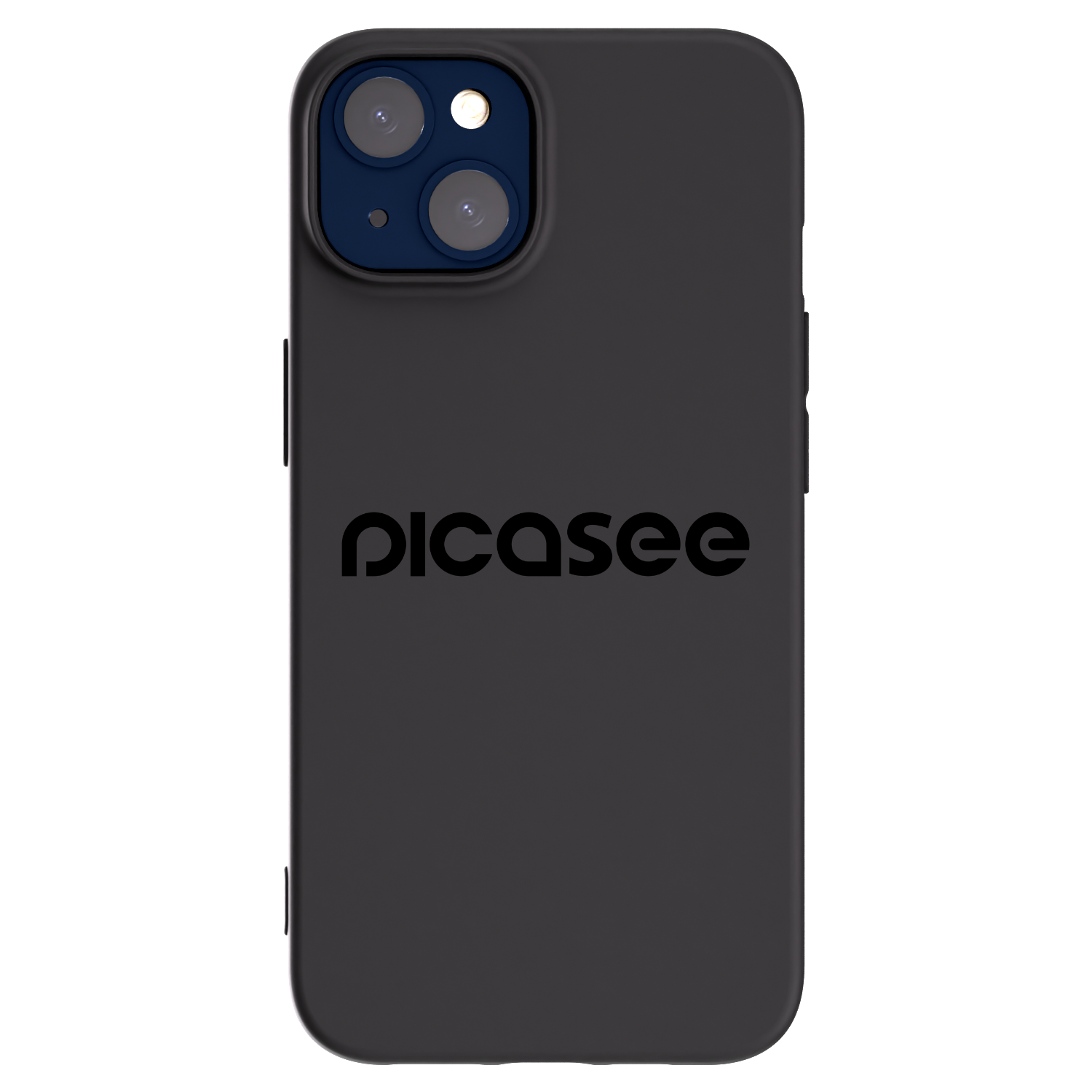 Picasee silikonowe czarne etui na Apple iPhone 14 - Picasee - new logo - black