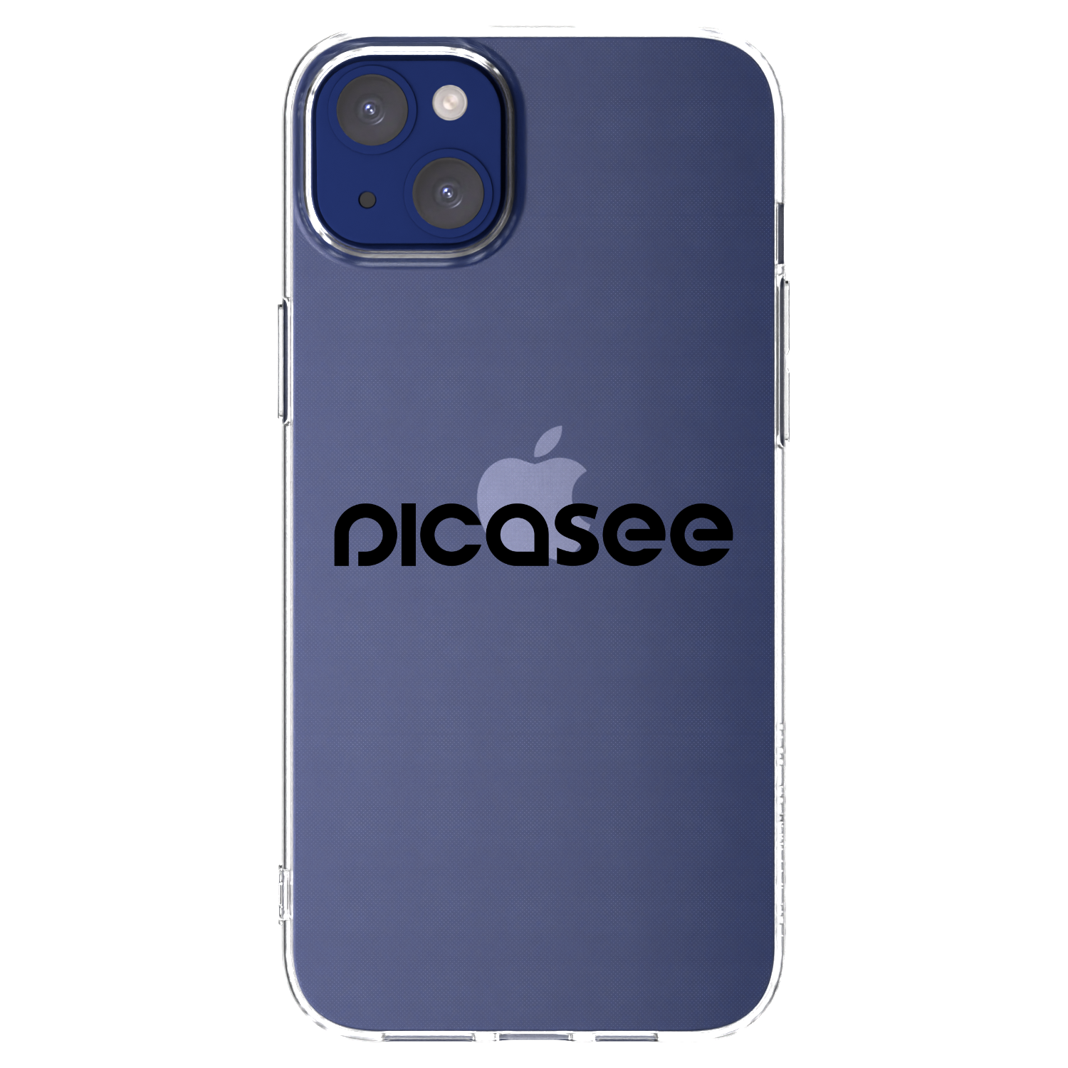 Picasee silikonowe przeźroczyste etui na Apple iPhone 14 Plus - Picasee - new logo - black