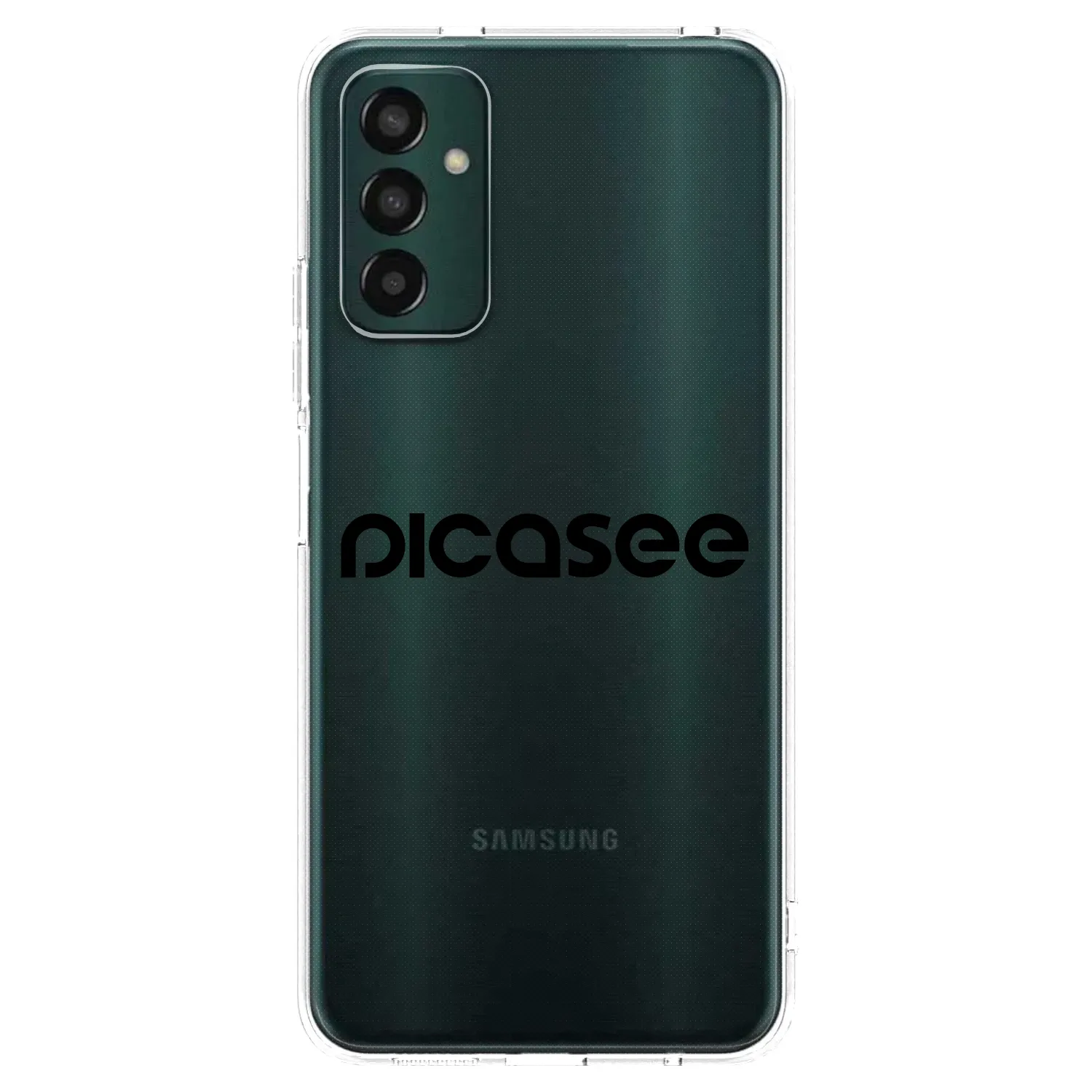 Picasee silikonowe przeźroczyste etui na Samsung Galaxy M13 M135F - Picasee - new logo - black