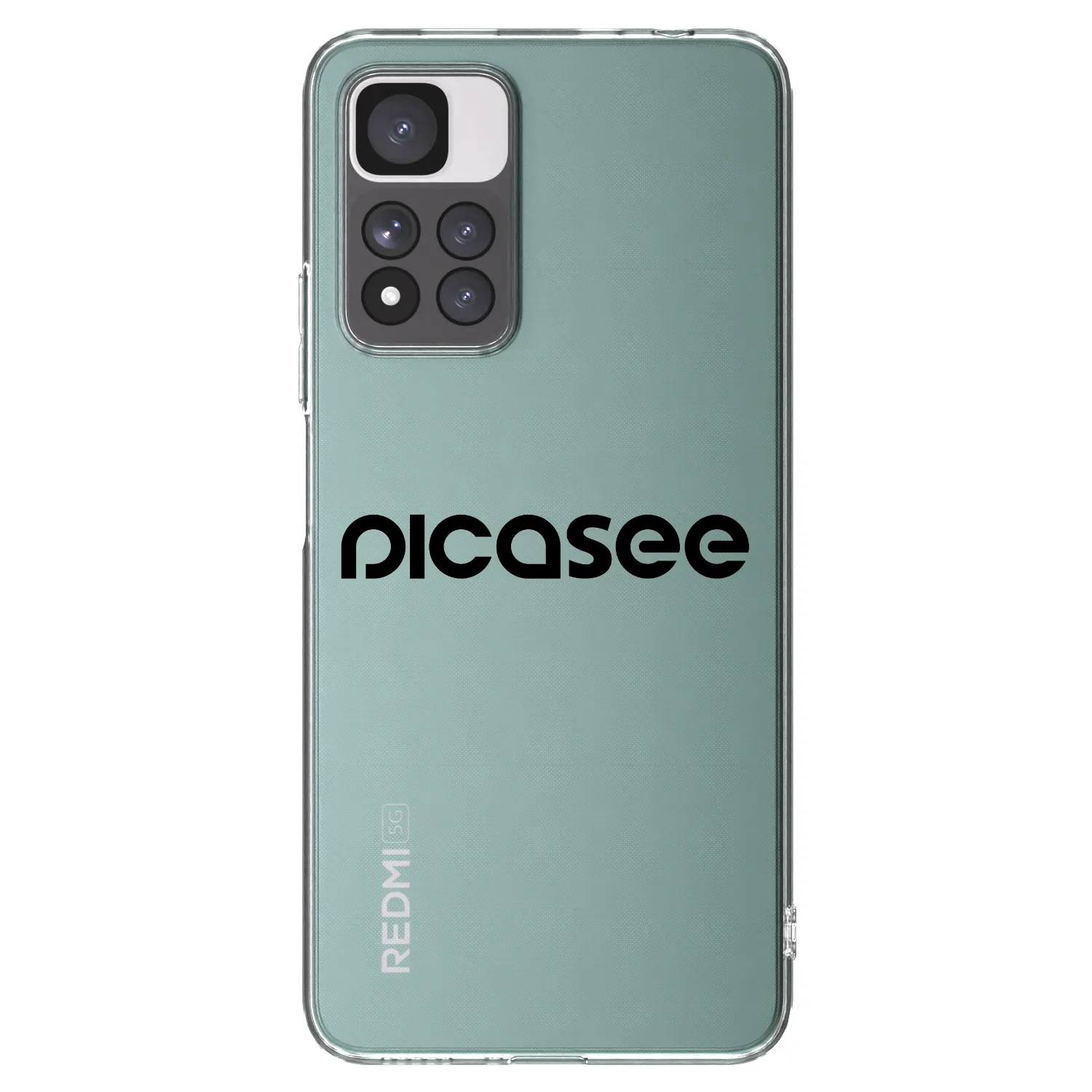 Picasee silikonowe przeźroczyste etui na Xiaomi Redmi Note 11 Pro+ 5G - Picasee - new logo - black