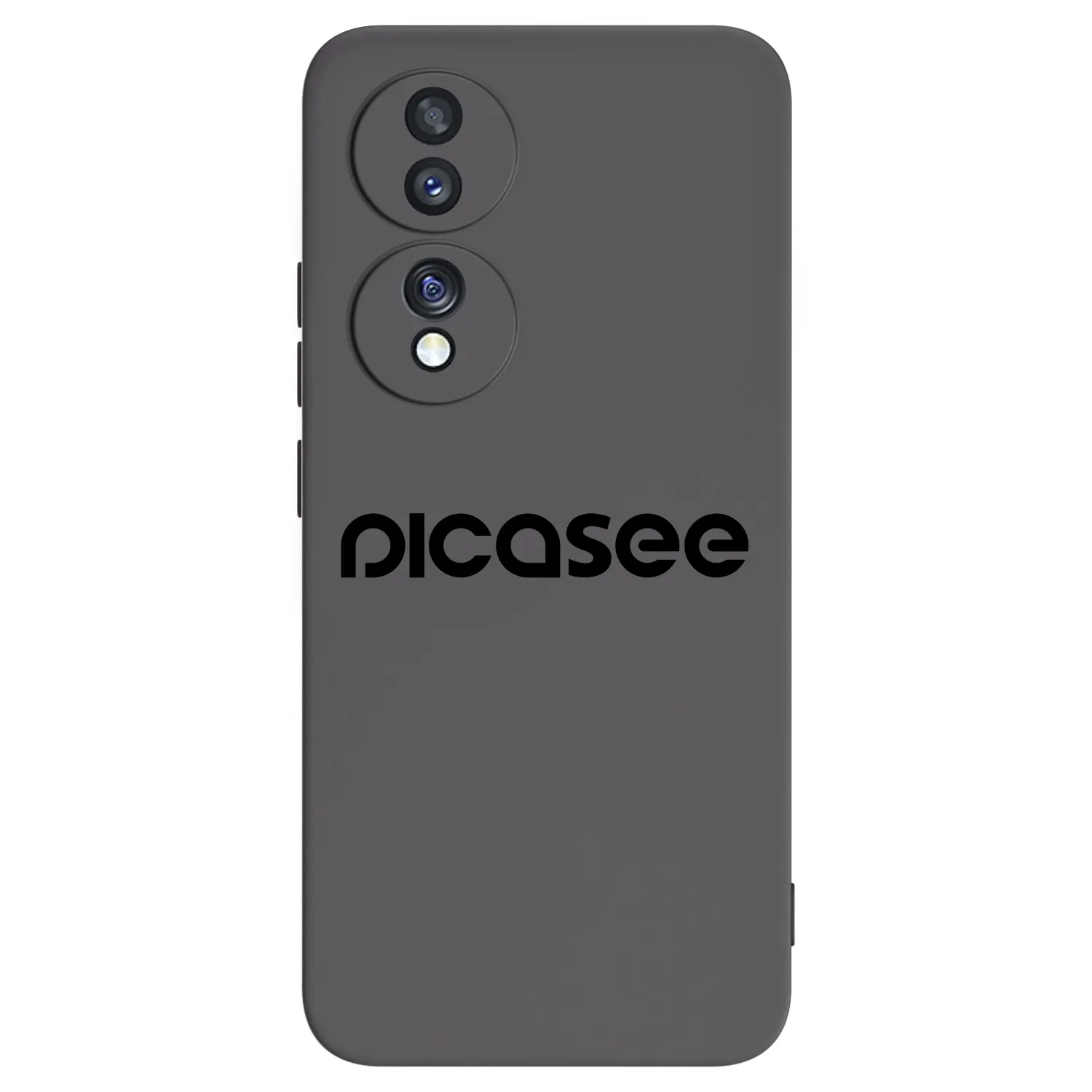 Picasee silikonowe czarne etui na Honor 70 - Picasee - new logo - black