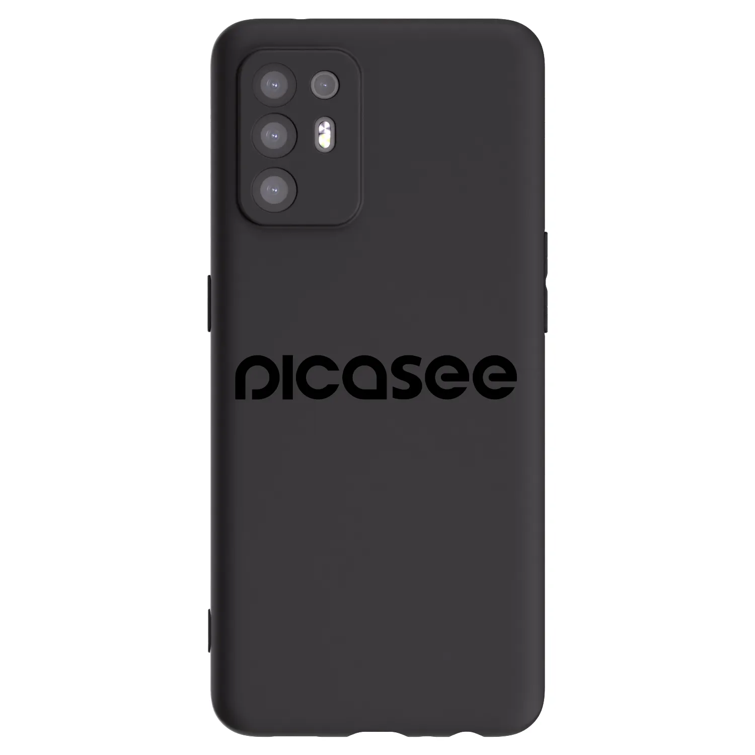 Picasee silikonowe czarne etui na OPPO A94 5G - Picasee - new logo - black