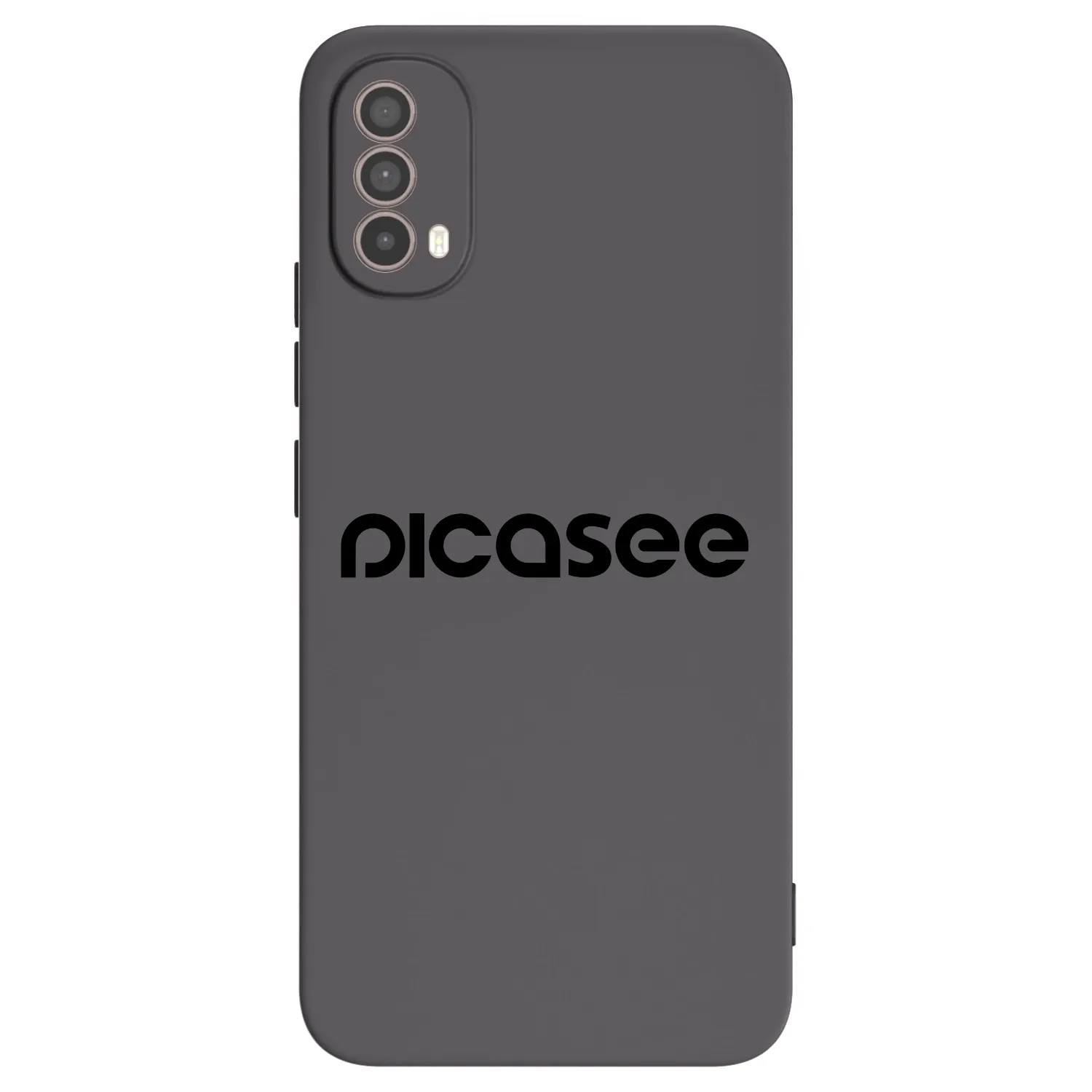 Picasee silikonowe czarne etui na Motorola Moto E40 - Picasee - new logo - black
