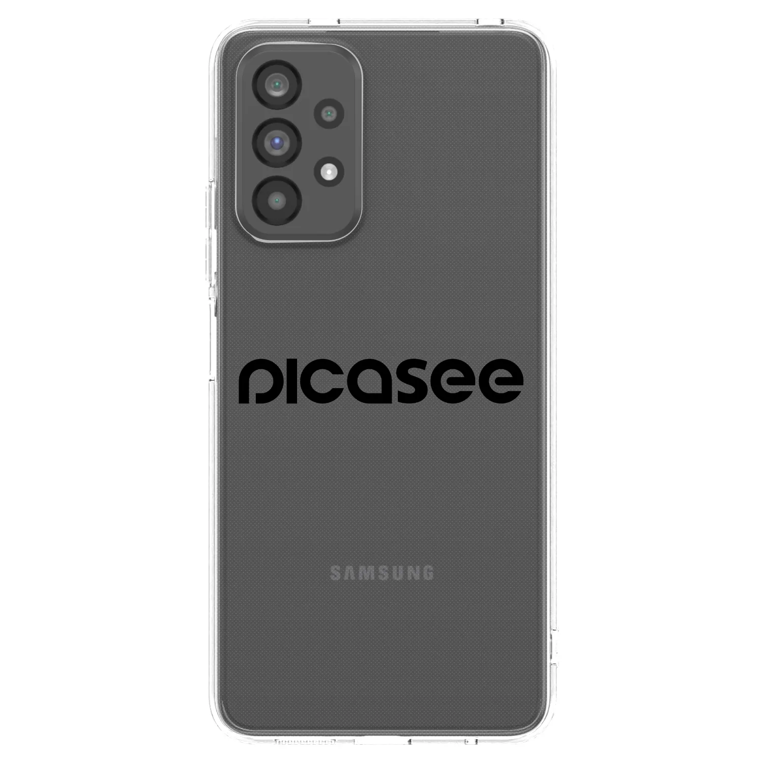Picasee silikonowe przeźroczyste etui na Samsung Galaxy A73 5G - Picasee - new logo - black