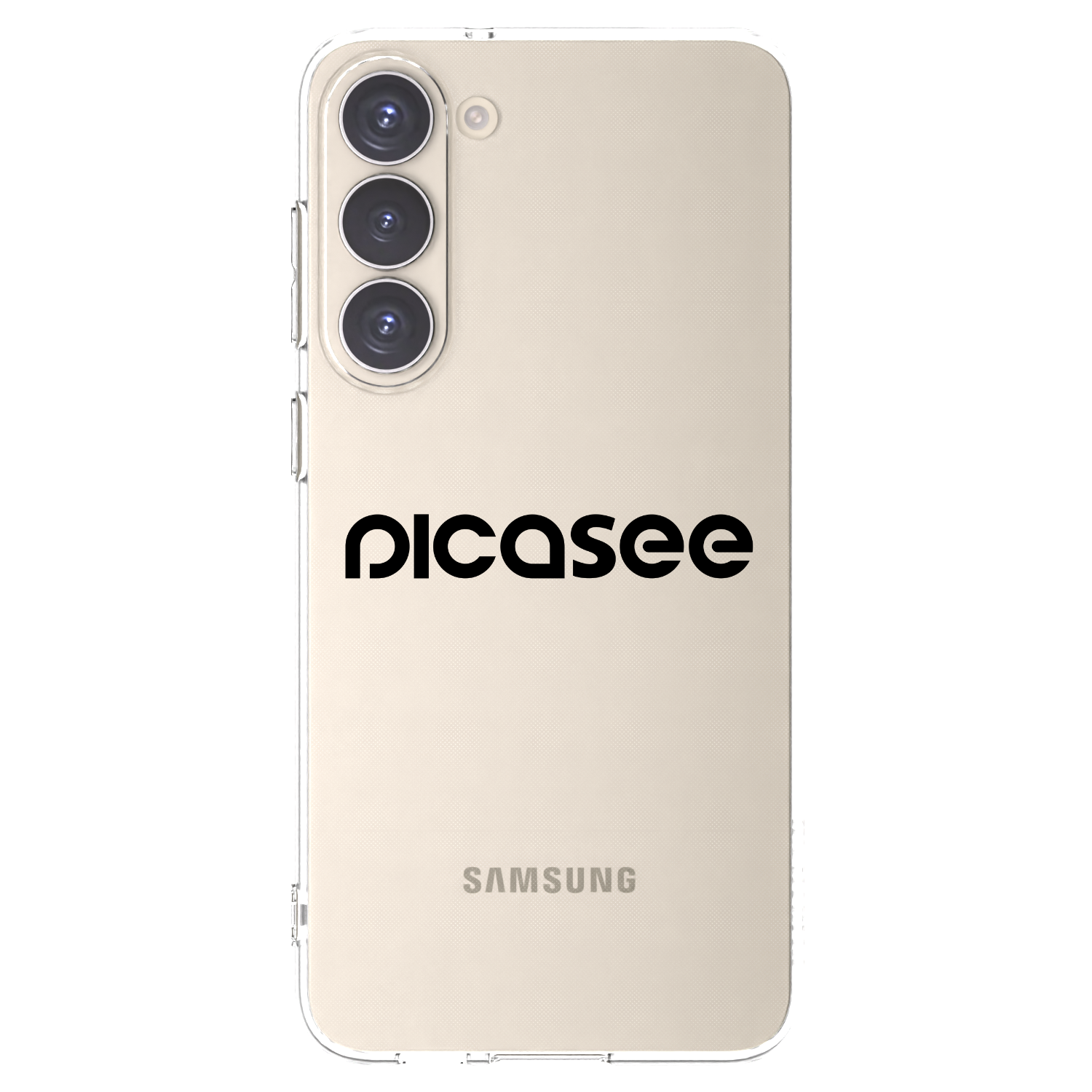 Picasee silikonowe przeźroczyste etui na Samsung Galaxy S23+ 5G - Picasee - new logo - black