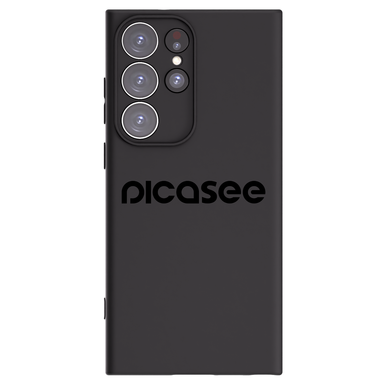 Picasee silikonowe czarne etui na Samsung Galaxy S23 Ultra 5G - Picasee - new logo - black