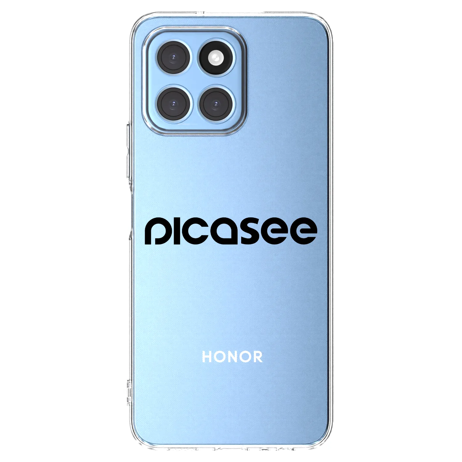 Picasee silikonowe przeźroczyste etui na Honor X6 - Picasee - new logo - black