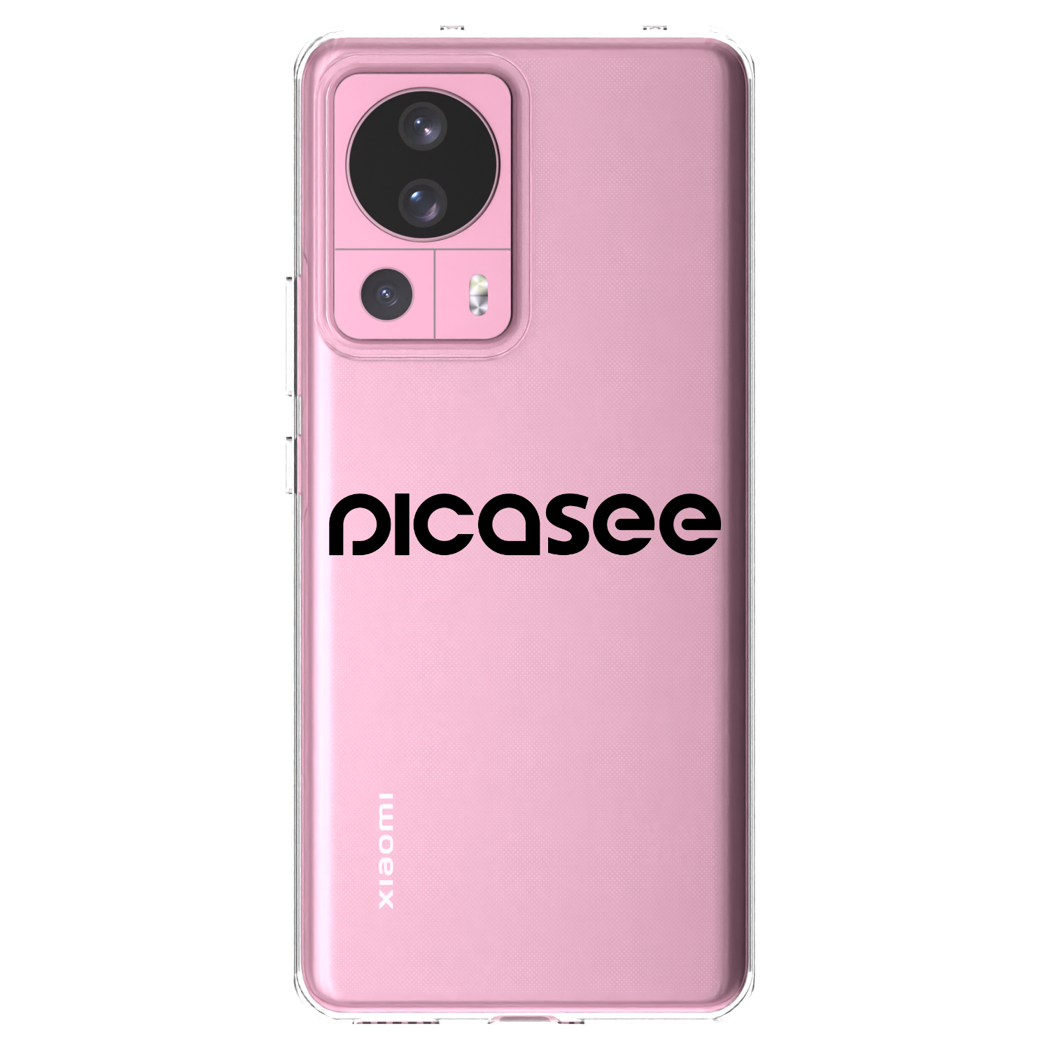 Picasee silikonowe przeźroczyste etui na Xiaomi 13 Lite - Picasee - new logo - black