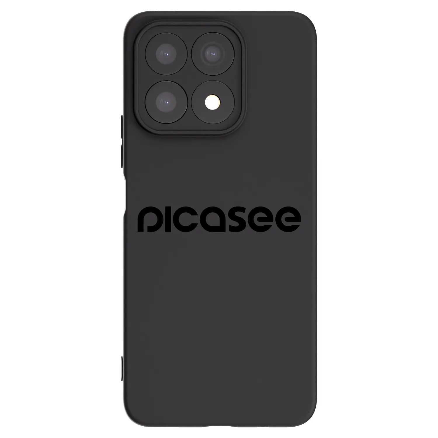 Picasee silikonowe czarne etui na Honor X8a - Picasee - new logo - black