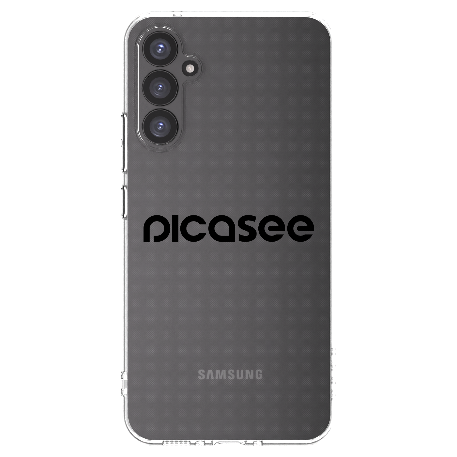 Picasee silikonowe przeźroczyste etui na Samsung Galaxy A34 5G A346B - Picasee - new logo - black
