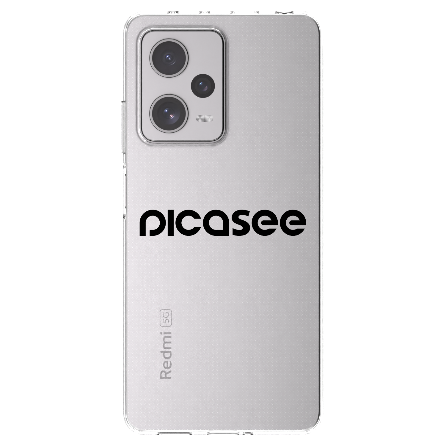 Picasee silikonowe przeźroczyste etui na Xiaomi Redmi Note 12 Pro+ 5G - Picasee - new logo - black