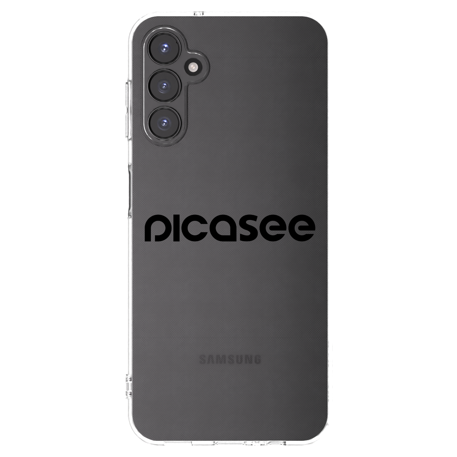 Picasee silikonowe przeźroczyste etui na Samsung Galaxy A14 5G A146P - Picasee - new logo - black
