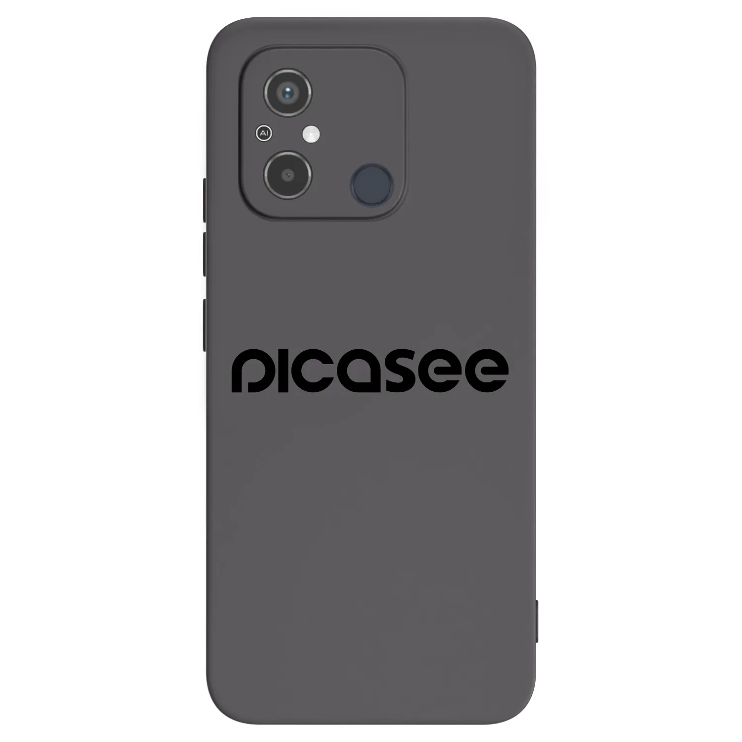 Picasee silikonowe czarne etui na Xiaomi Redmi 12C - Picasee - new logo - black