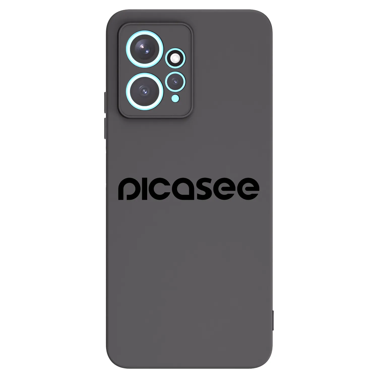 Picasee silikonowe czarne etui na Xiaomi Redmi Note 12 4G - Picasee - new logo - black