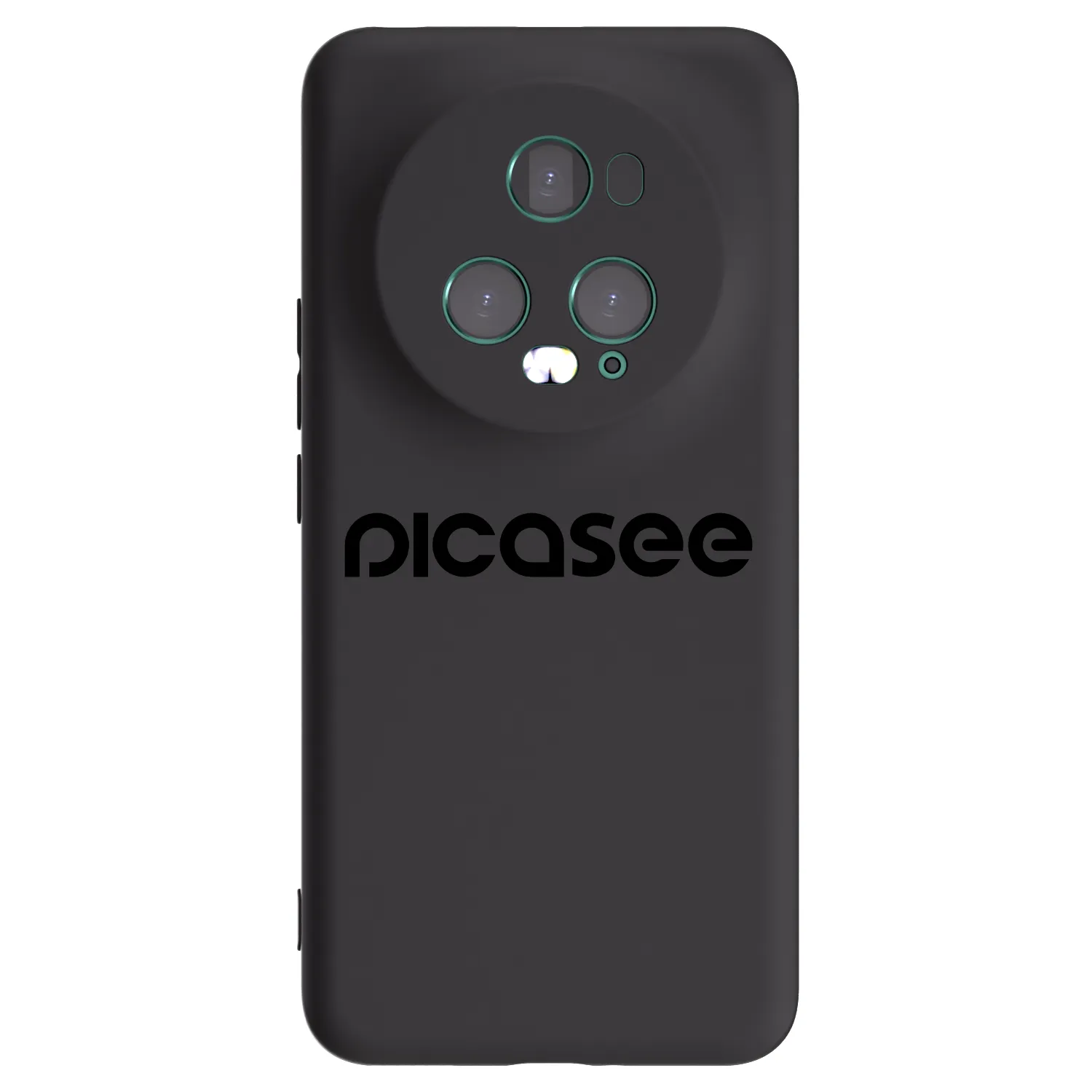 Picasee silikonowe czarne etui na Honor Magic5 Pro - Picasee - new logo - black