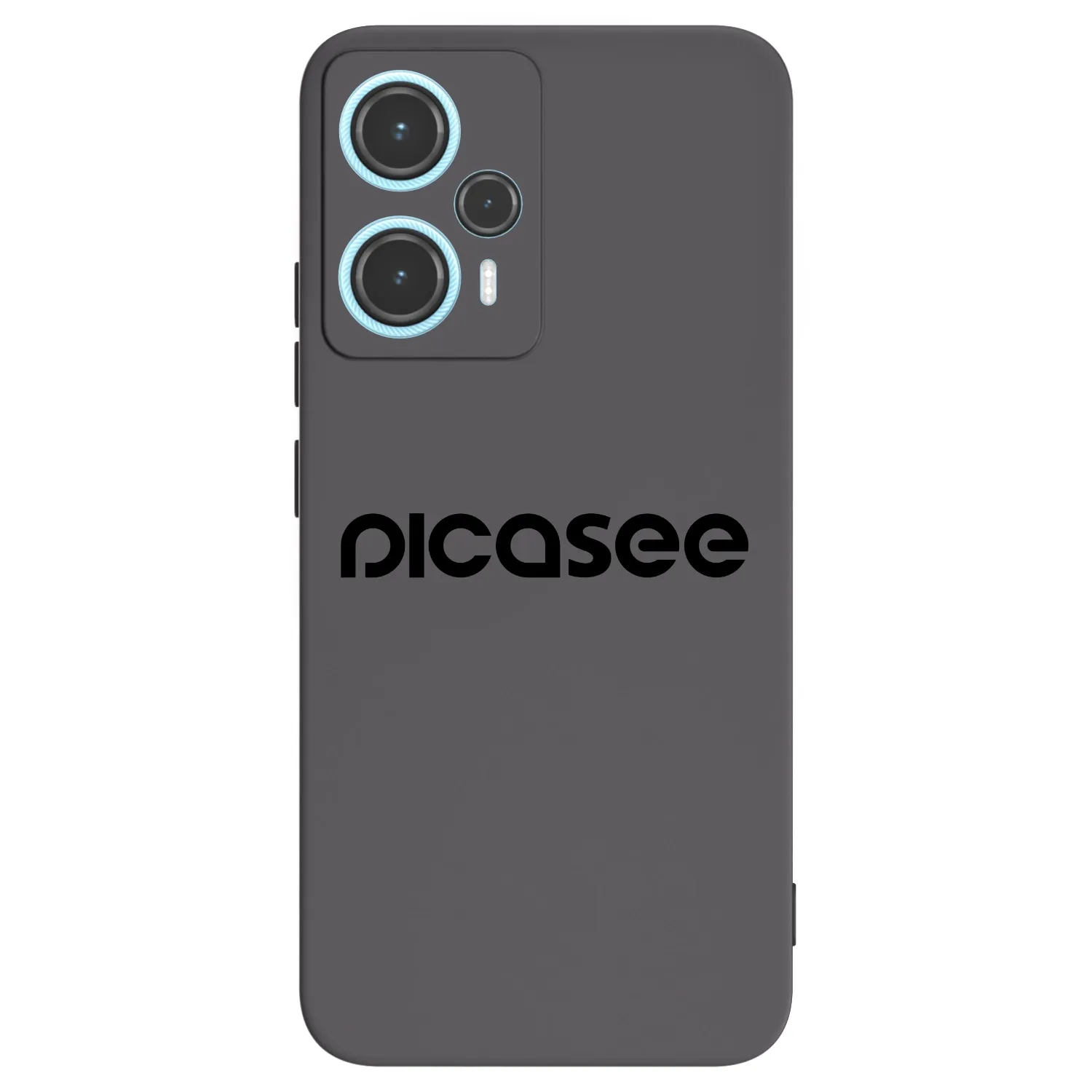 Picasee silikonowe czarne etui na Xiaomi Poco F5 - Picasee - new logo - black
