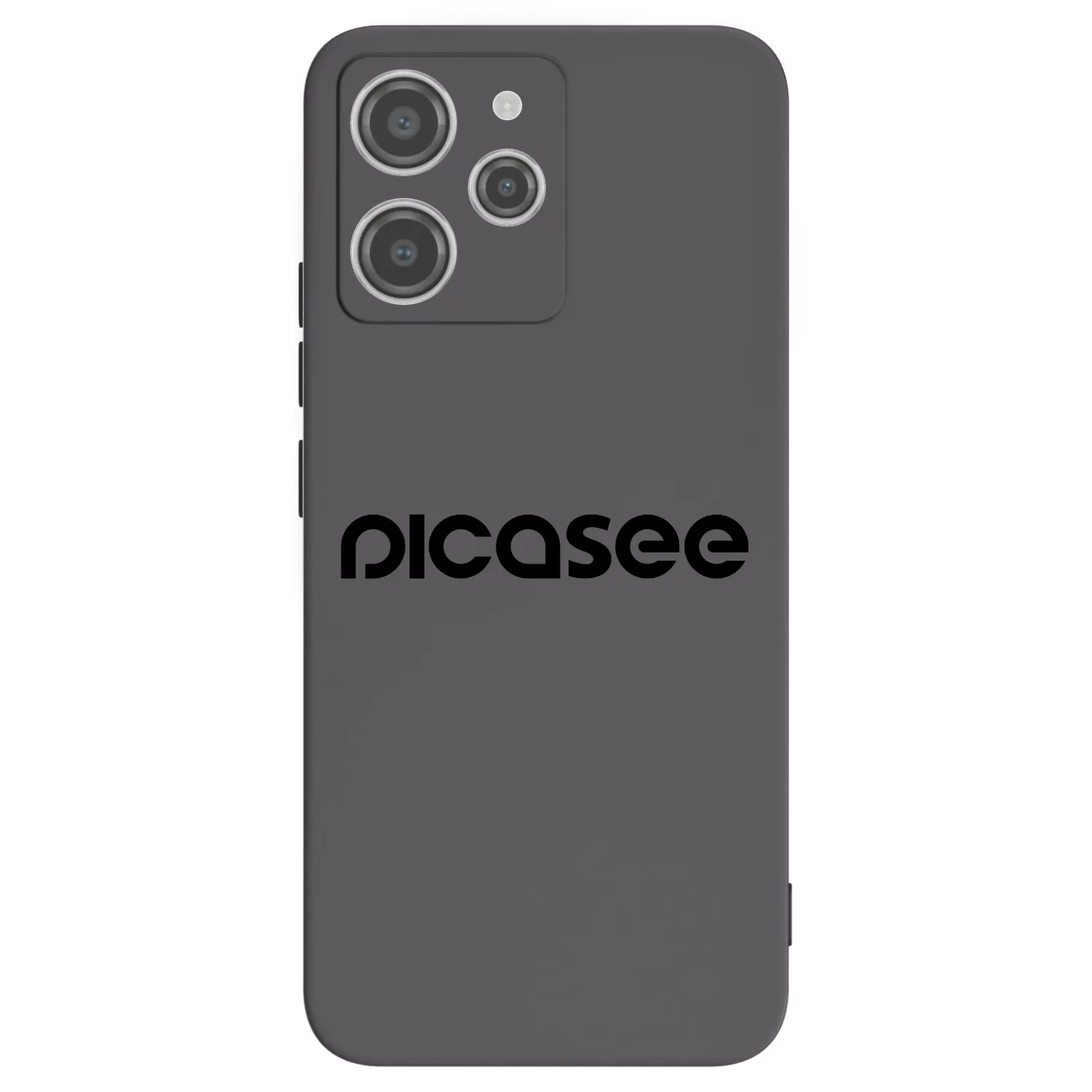 Picasee silikonowe czarne etui na Xiaomi Redmi 12 4G - Picasee - new logo - black