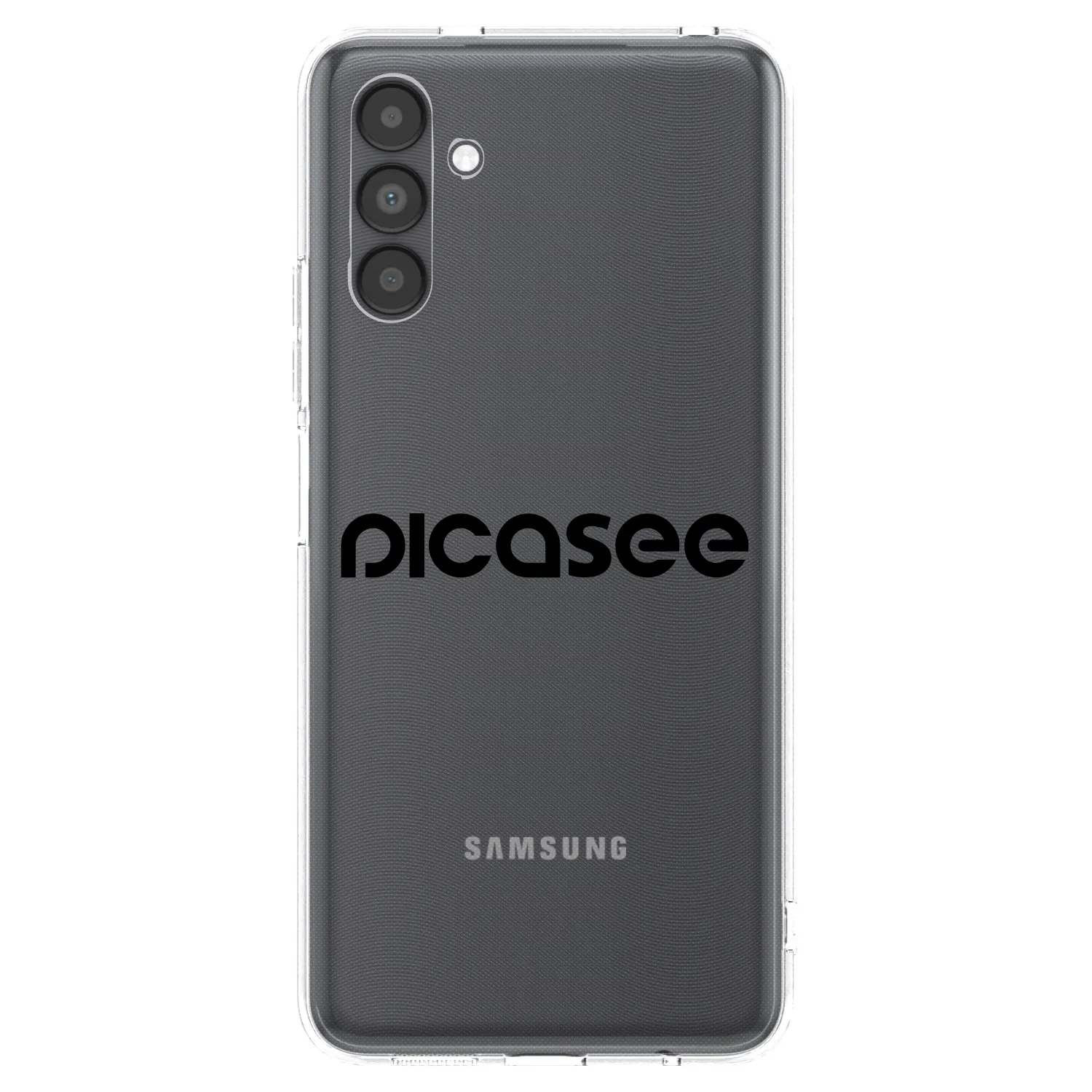 Picasee silikonowe przeźroczyste etui na Samsung Galaxy A04s A047F - Picasee - new logo - black