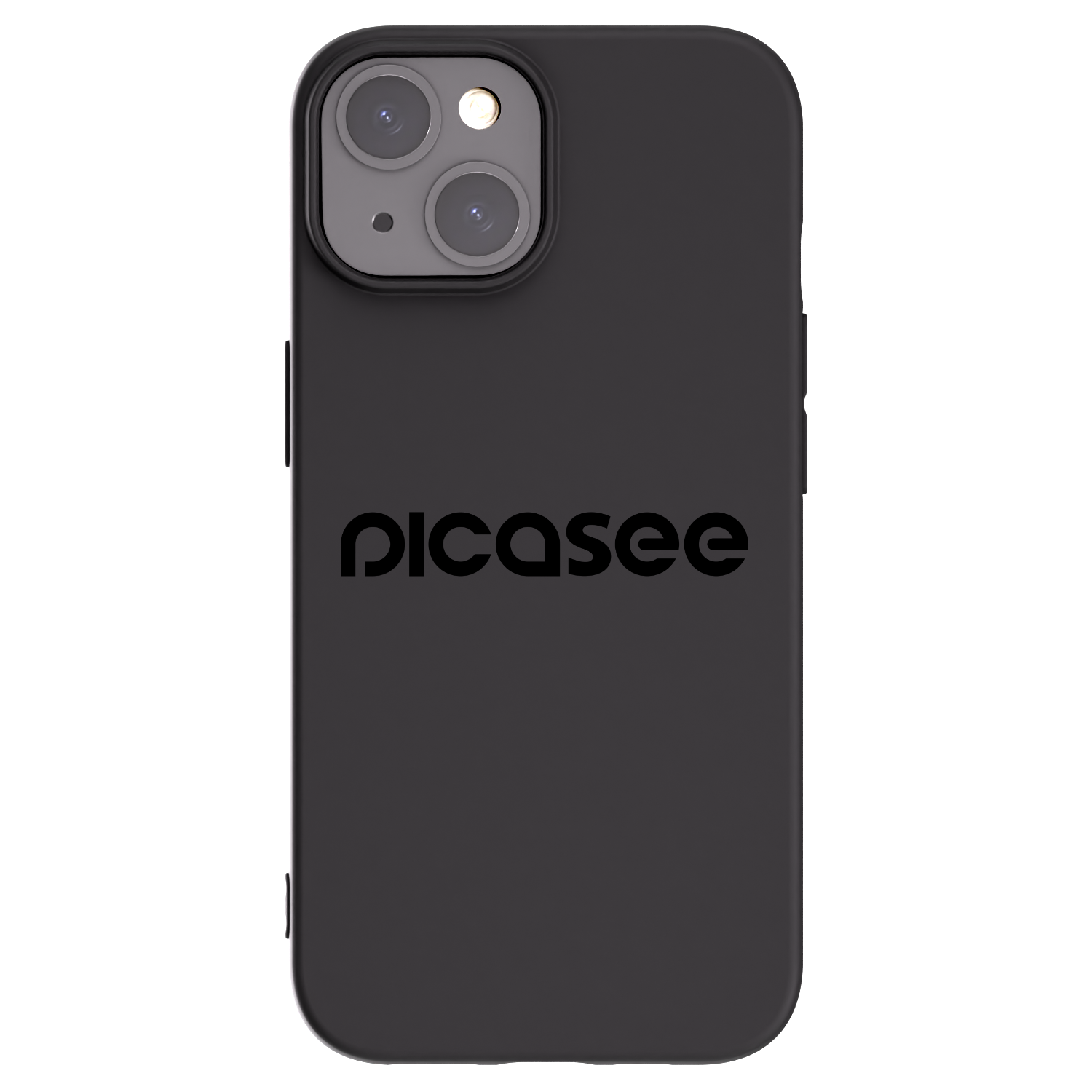 Picasee silikonowe czarne etui na Apple iPhone 15 - Picasee - new logo - black