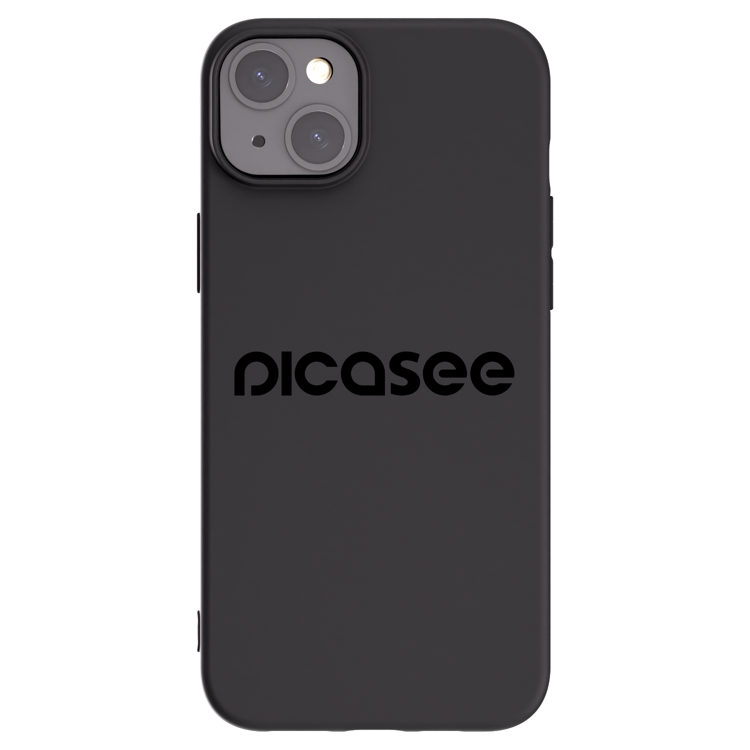 Picasee silikonowe czarne etui na Apple iPhone 15 Plus - Picasee - new logo - black