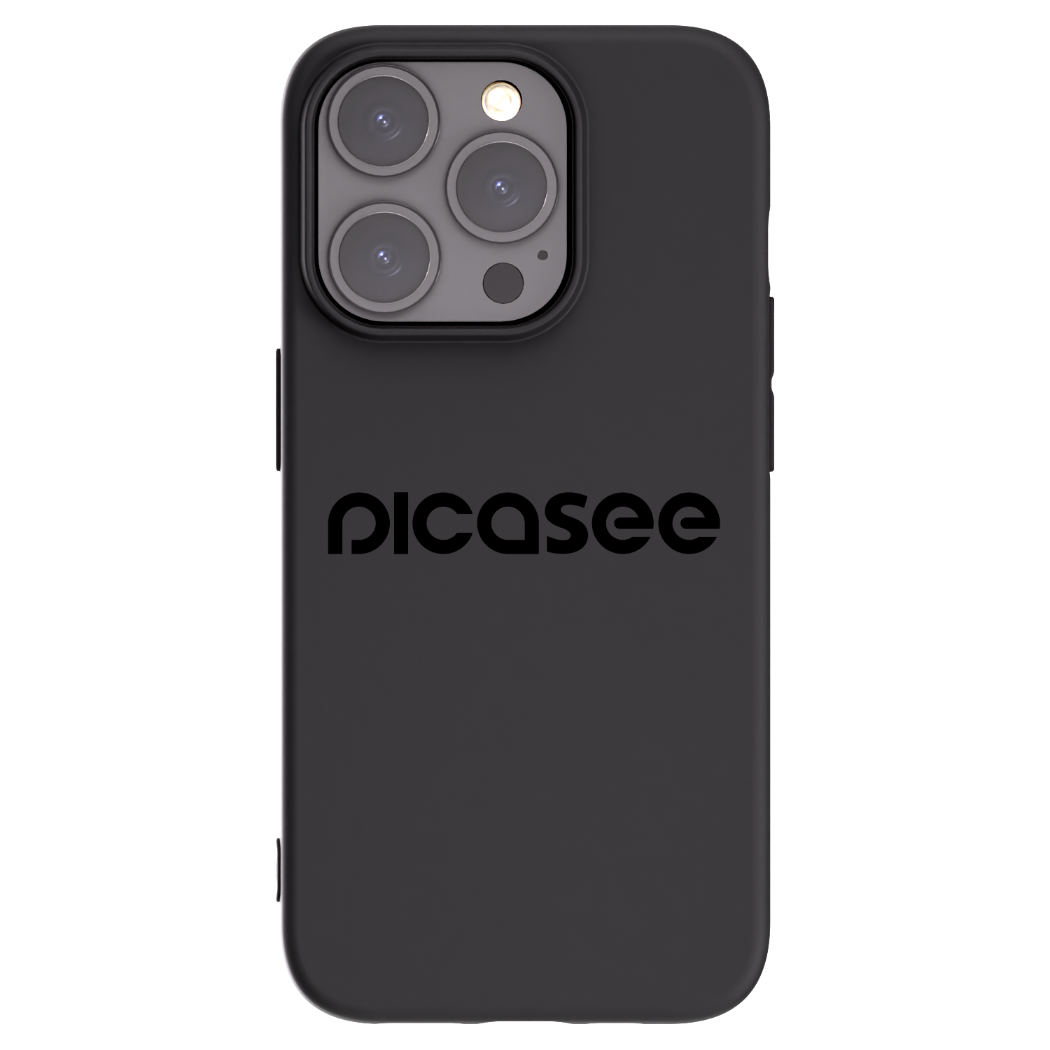 Picasee silikonowe czarne etui na Apple iPhone 15 Pro - Picasee - new logo - black