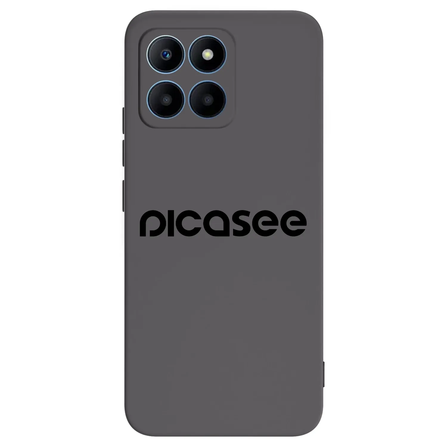 Picasee silikonowe czarne etui na Honor 70 Lite - Picasee - new logo - black